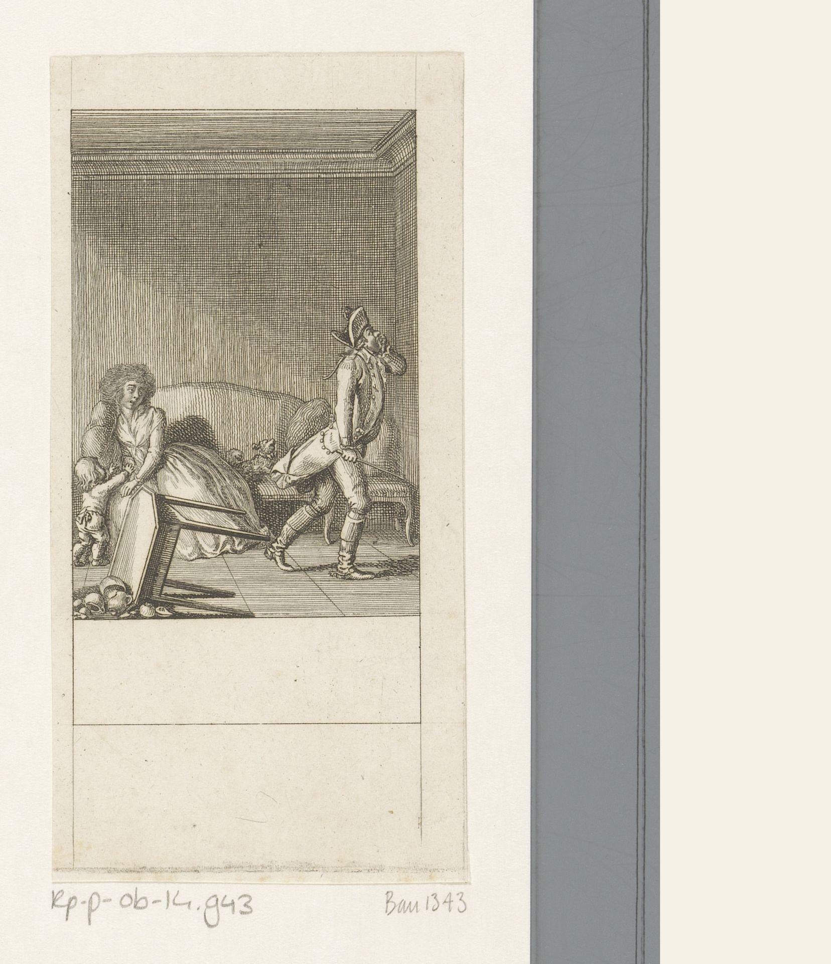 Wanhoop in het huwelijk by Daniel Nikolaus Chodowiecki