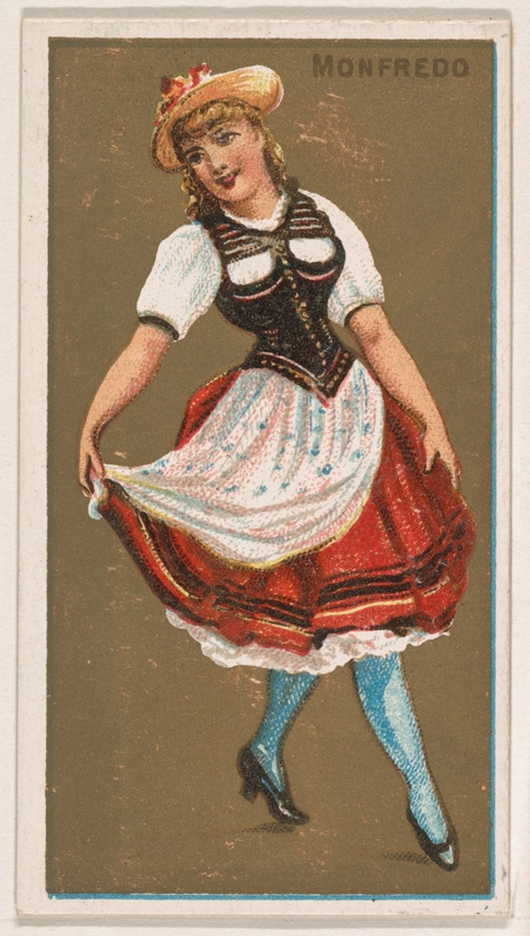 Monfredo, from National Dances (N225, Type 1) issued by Kinney Bros. by Kinney Brothers Tobacco Company