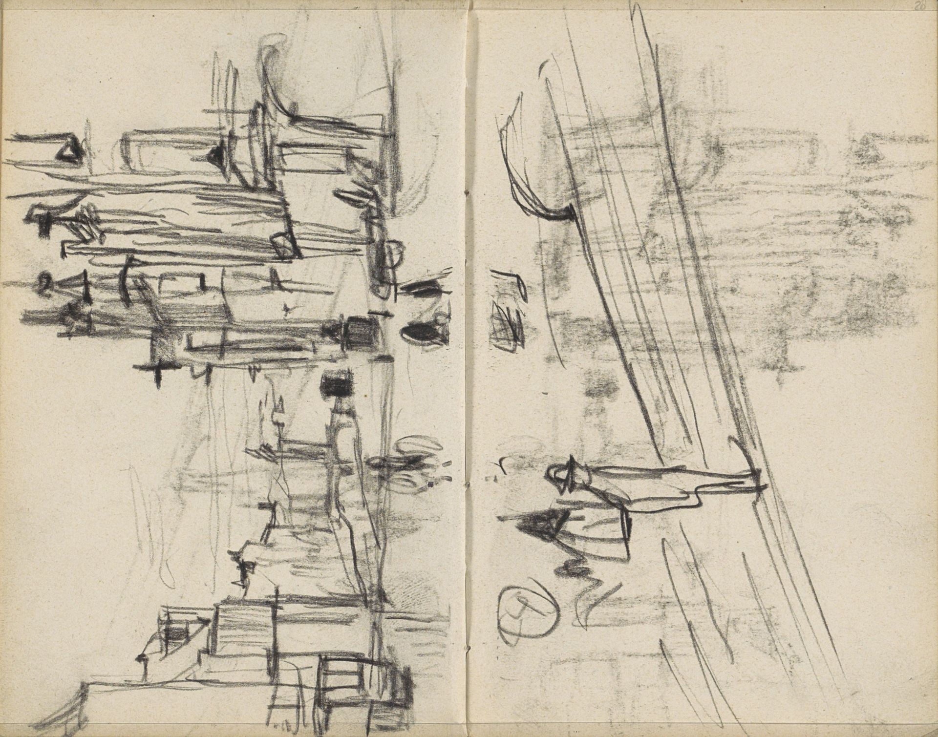 Gezicht in Amsterdam by George Hendrik Breitner