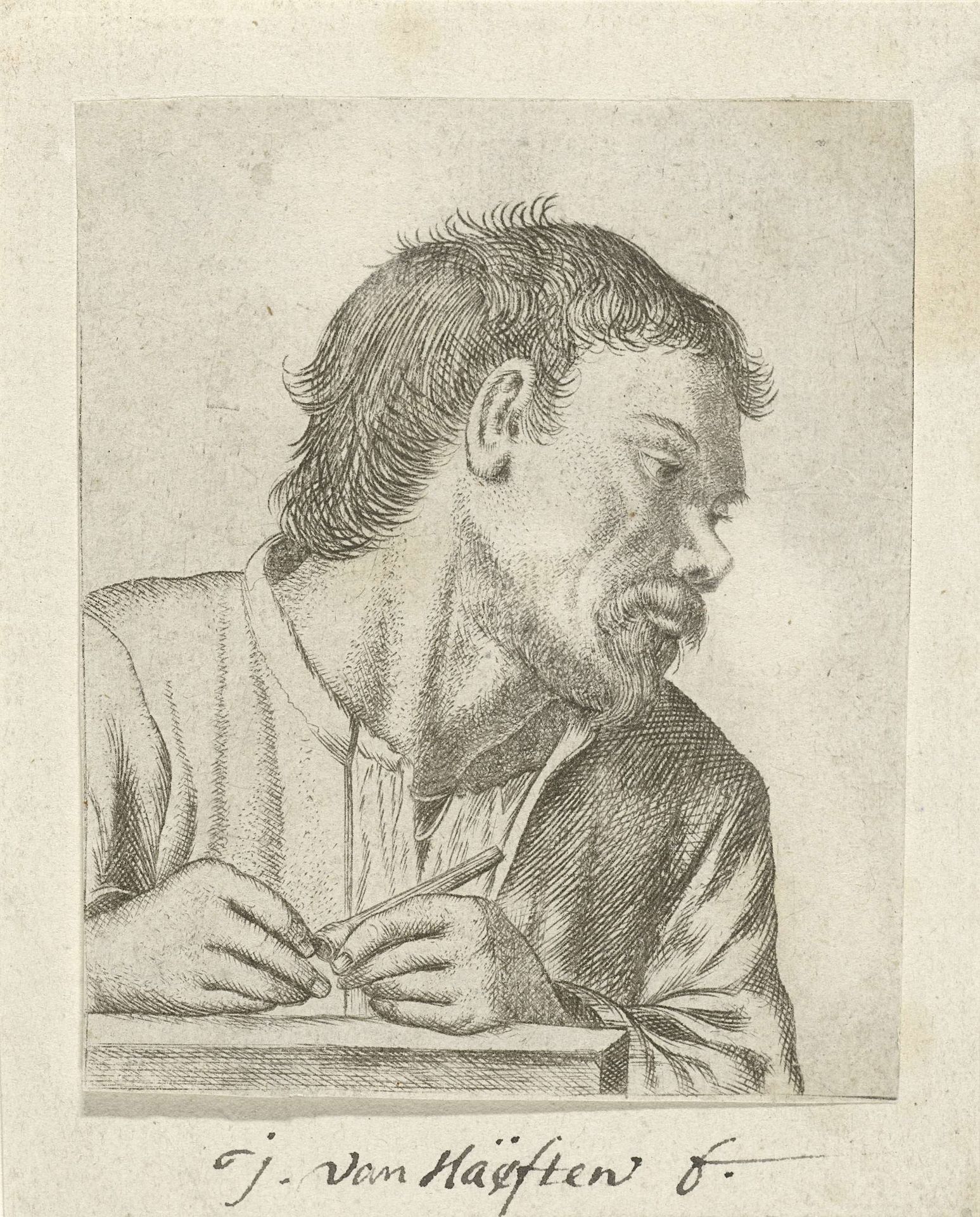 Man die een pijpje stopt by J. van Haeften