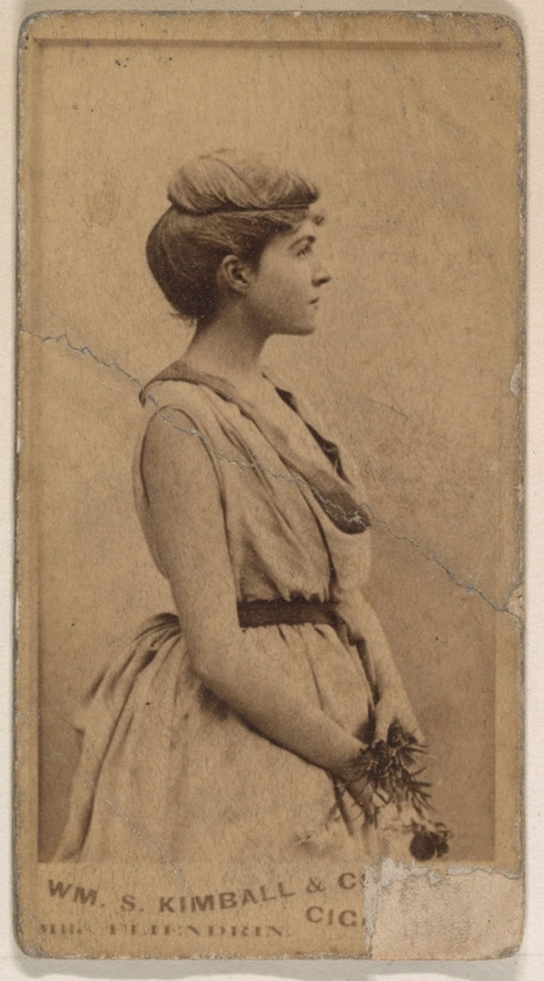 Actress in profile, from the Actresses series (N203) issued by Wm. S. Kimball & Co. by William S. Kimball & Company