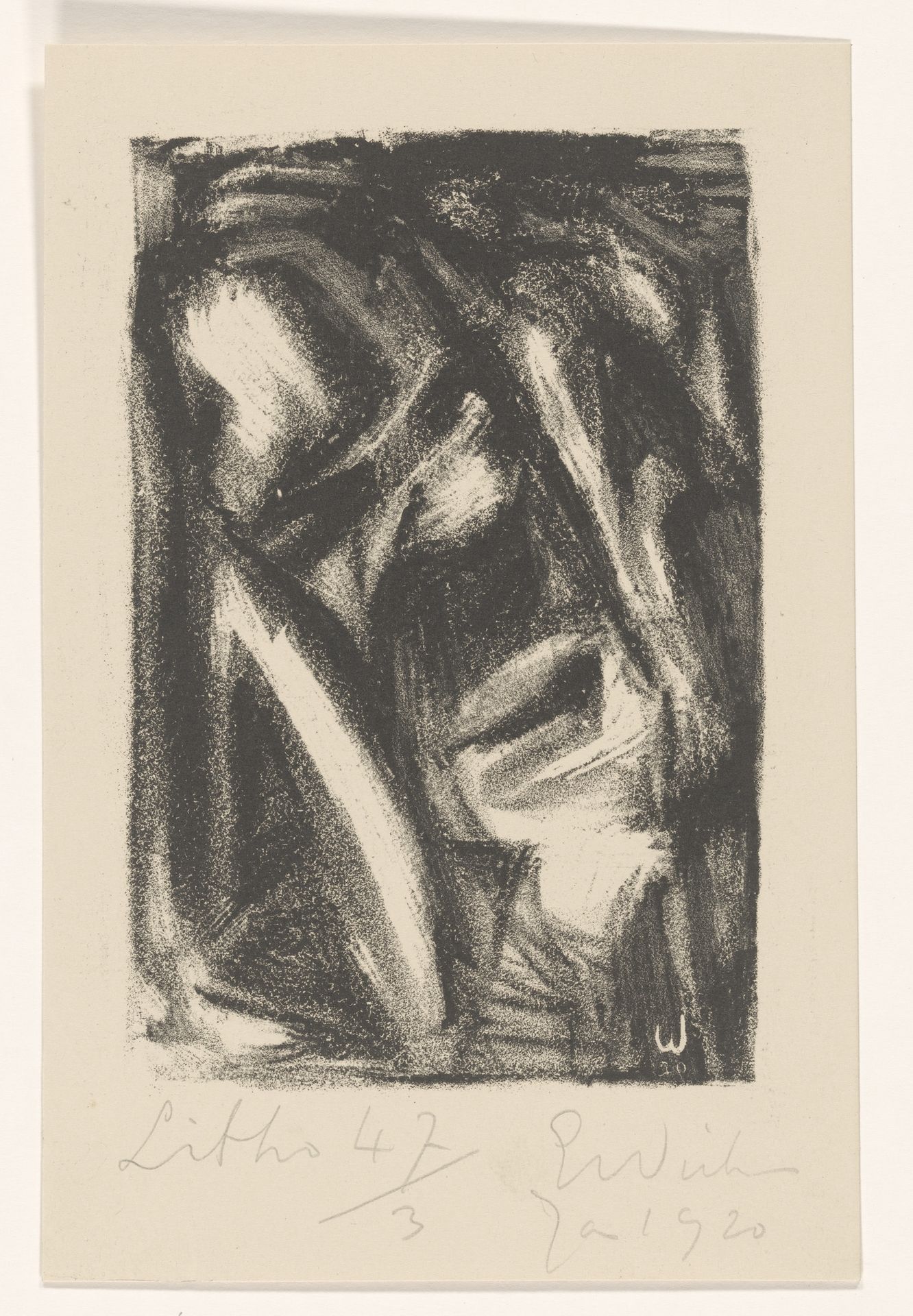 Abstracte compositie by Erich Wichmann