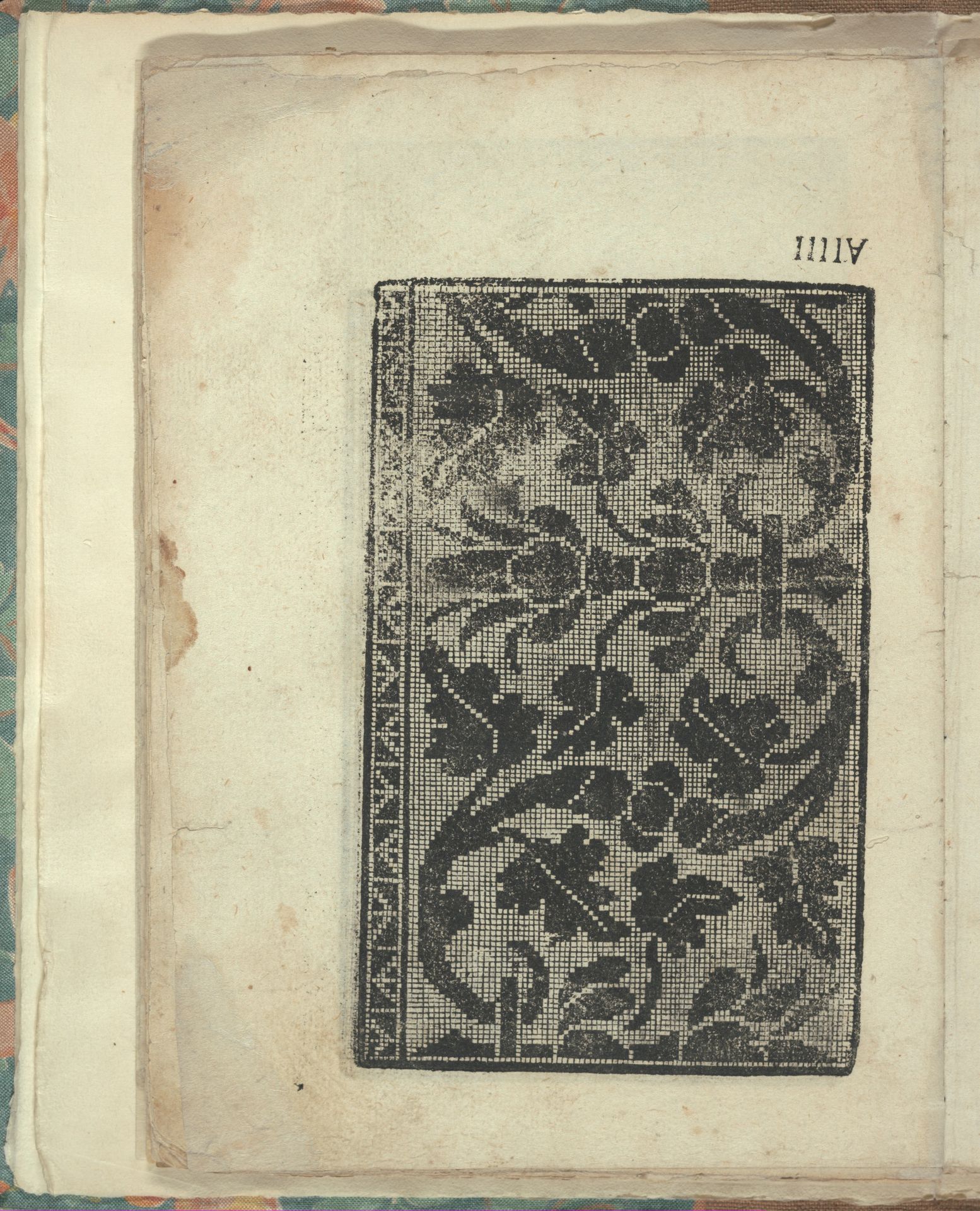 Opera Nova Universali intitulata Corona di racammi, page 24 (verso) by Giovanni Andrea Vavassore