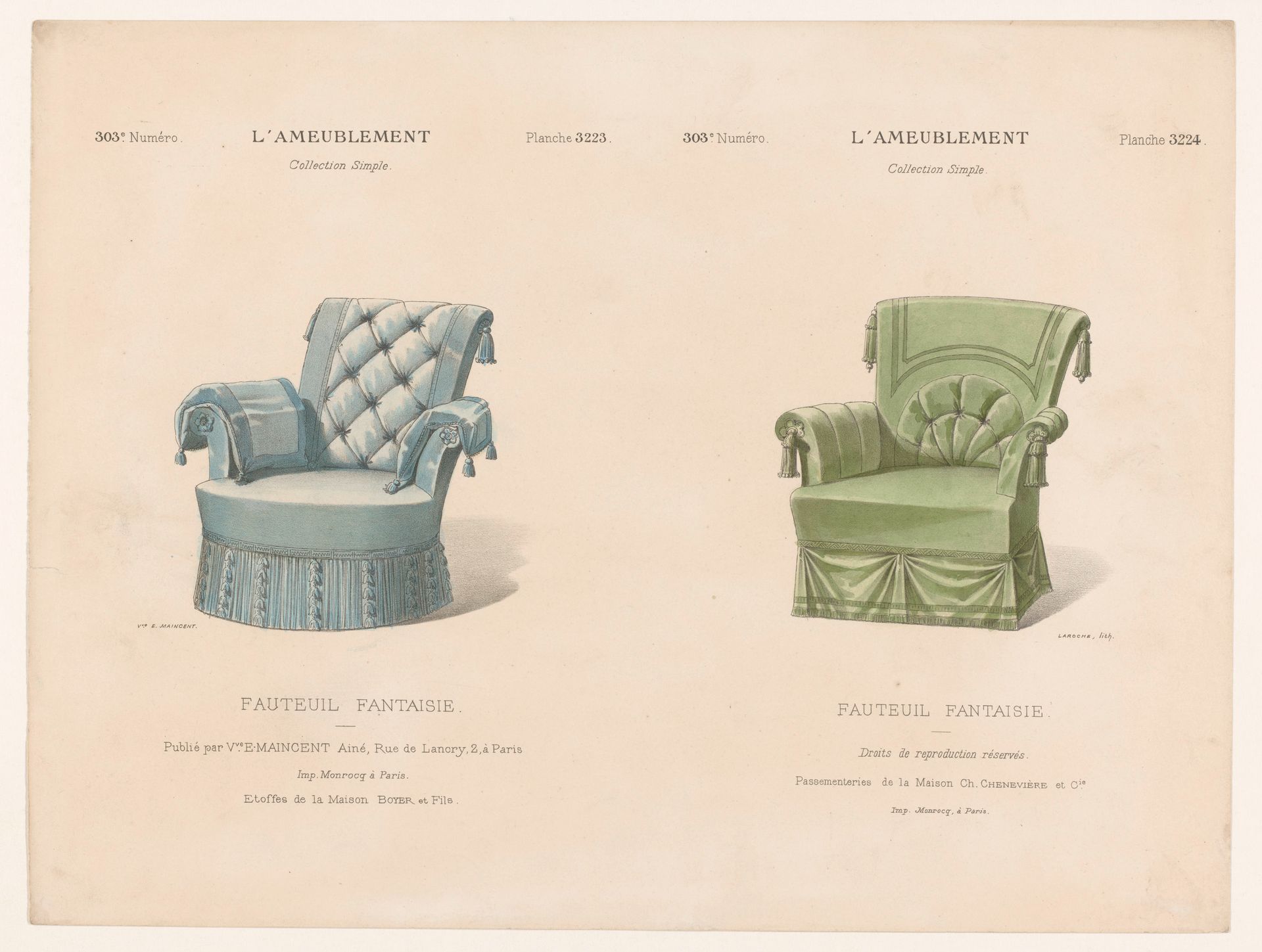 Twee fauteuils by Léon Laroche