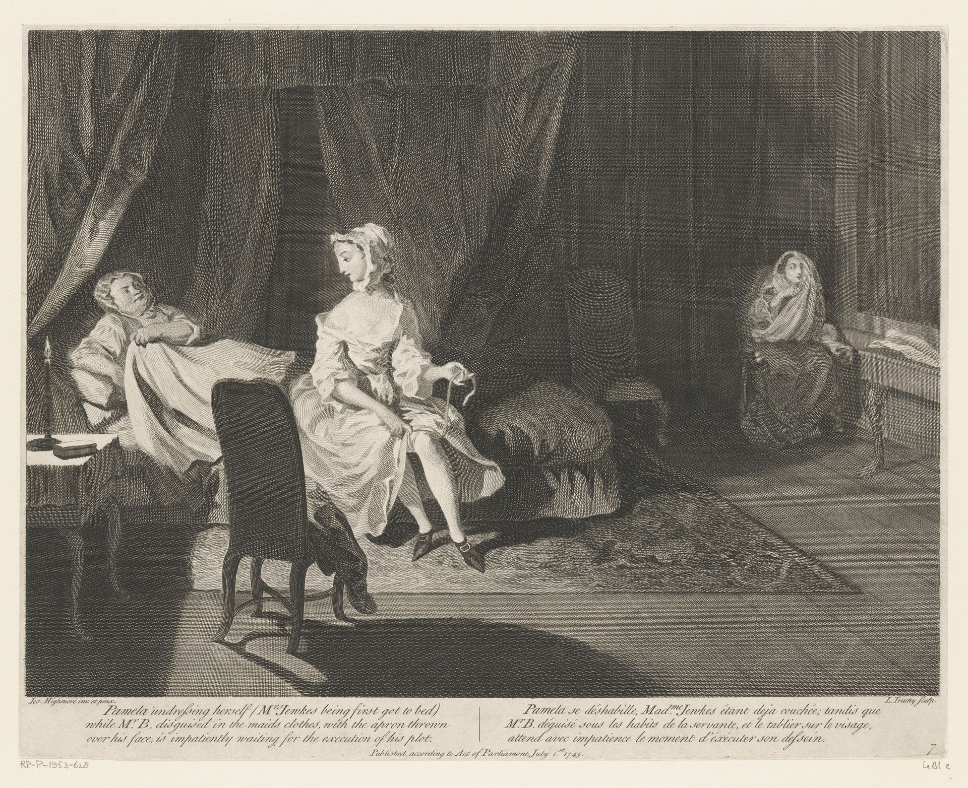 Pamela kleedt zich uit by Louis Truchy