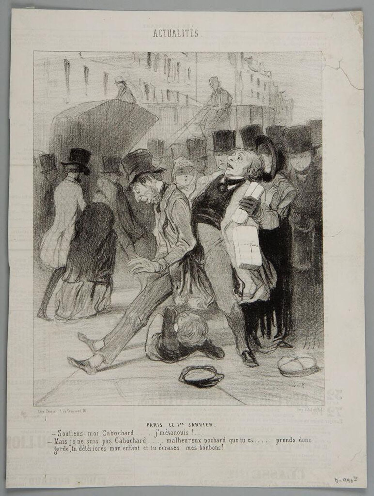 Paris on January Ist by Honoré Daumier