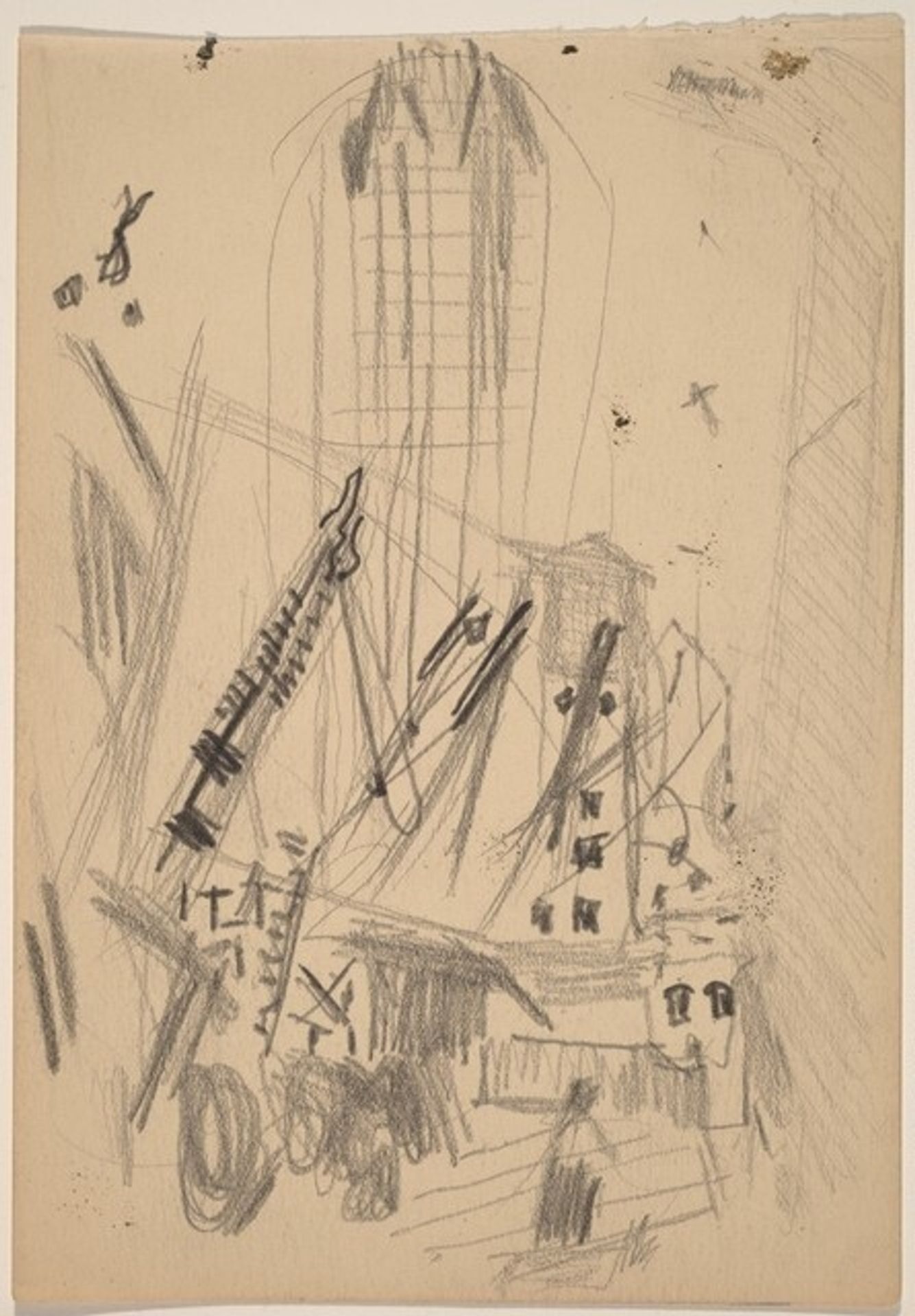 Untitled (Buildings in Construction) by John Marin