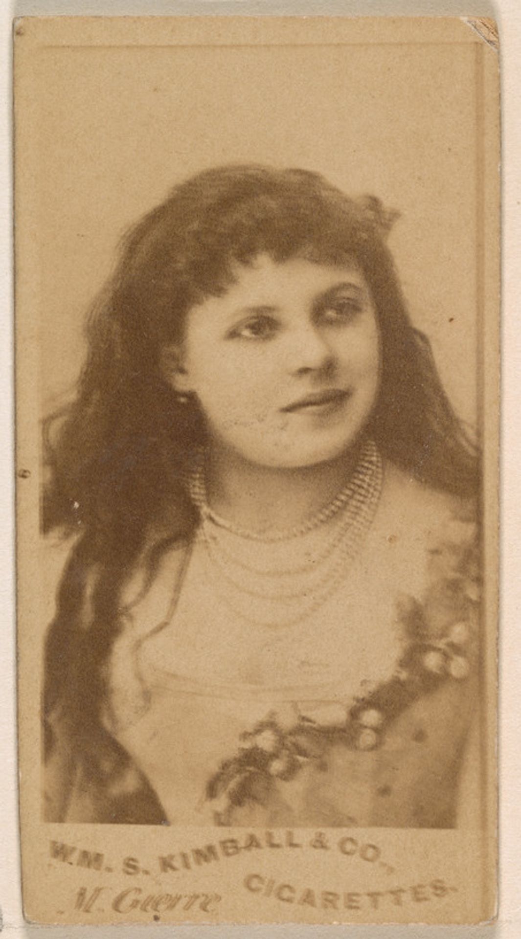 M. Guerre, from the Actresses series (N203) issued by Wm. S. Kimball & Co. by William S. Kimball & Company