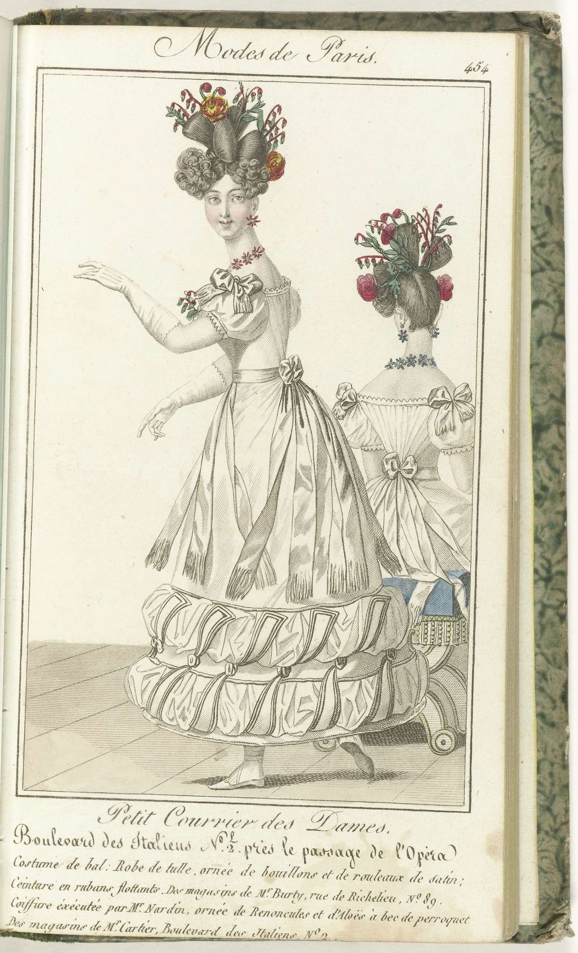 Petit Courrier des Dames, 5 mars 1827, No. 454 : Costume de Bal... by Anonymous
