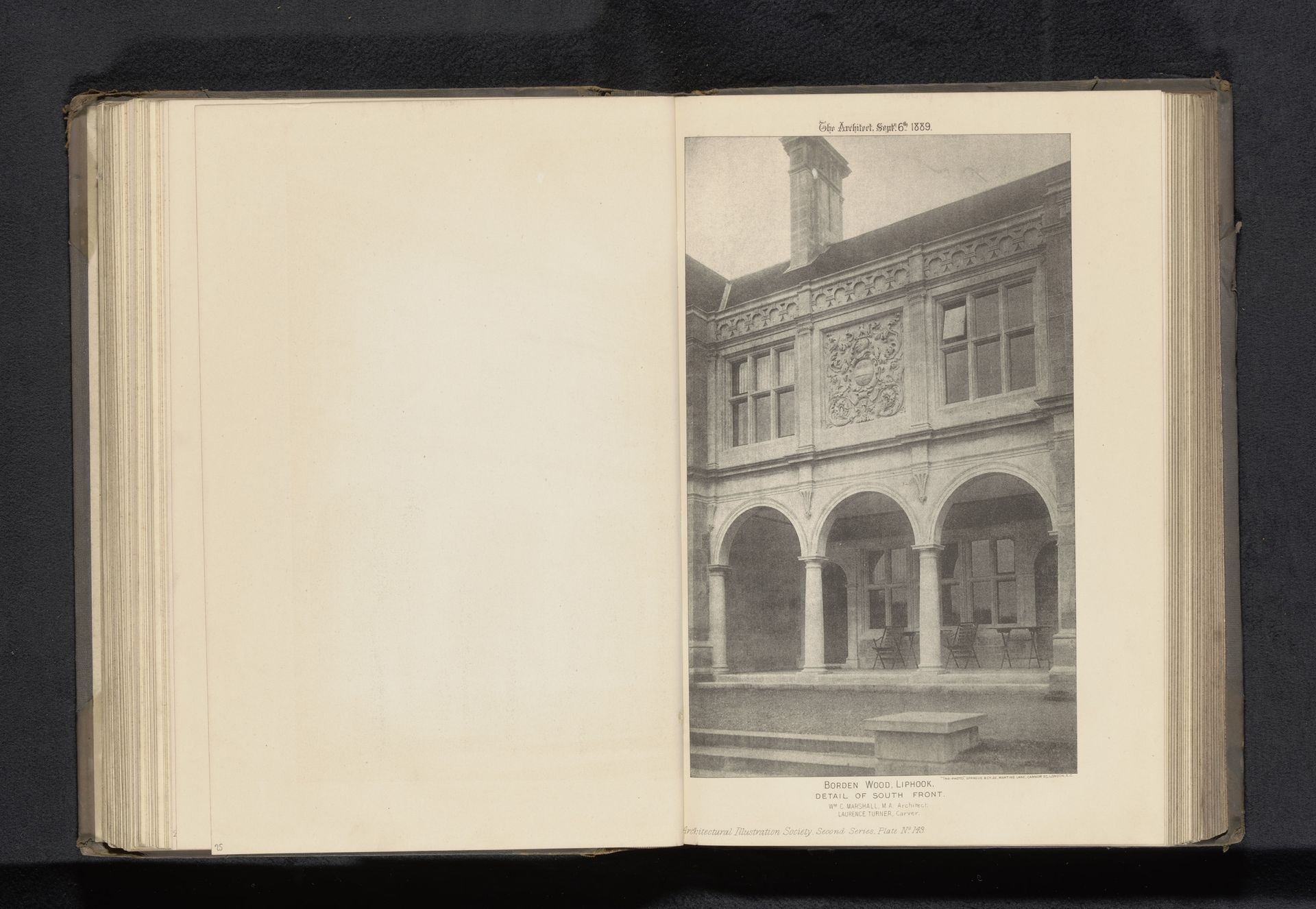 Detail van het Borden Wood House by Anonymous