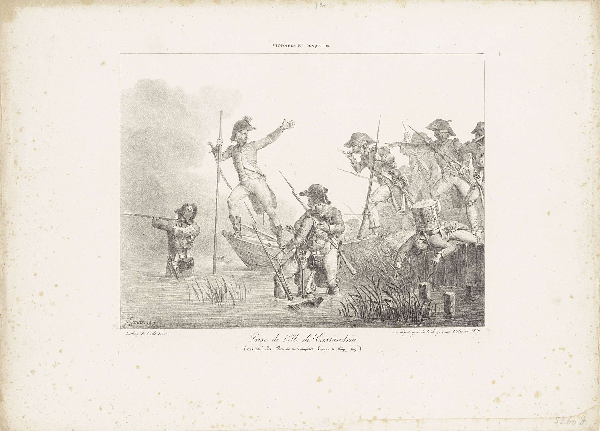 Inname van het land van Cadzand, 1794 by François Grenier