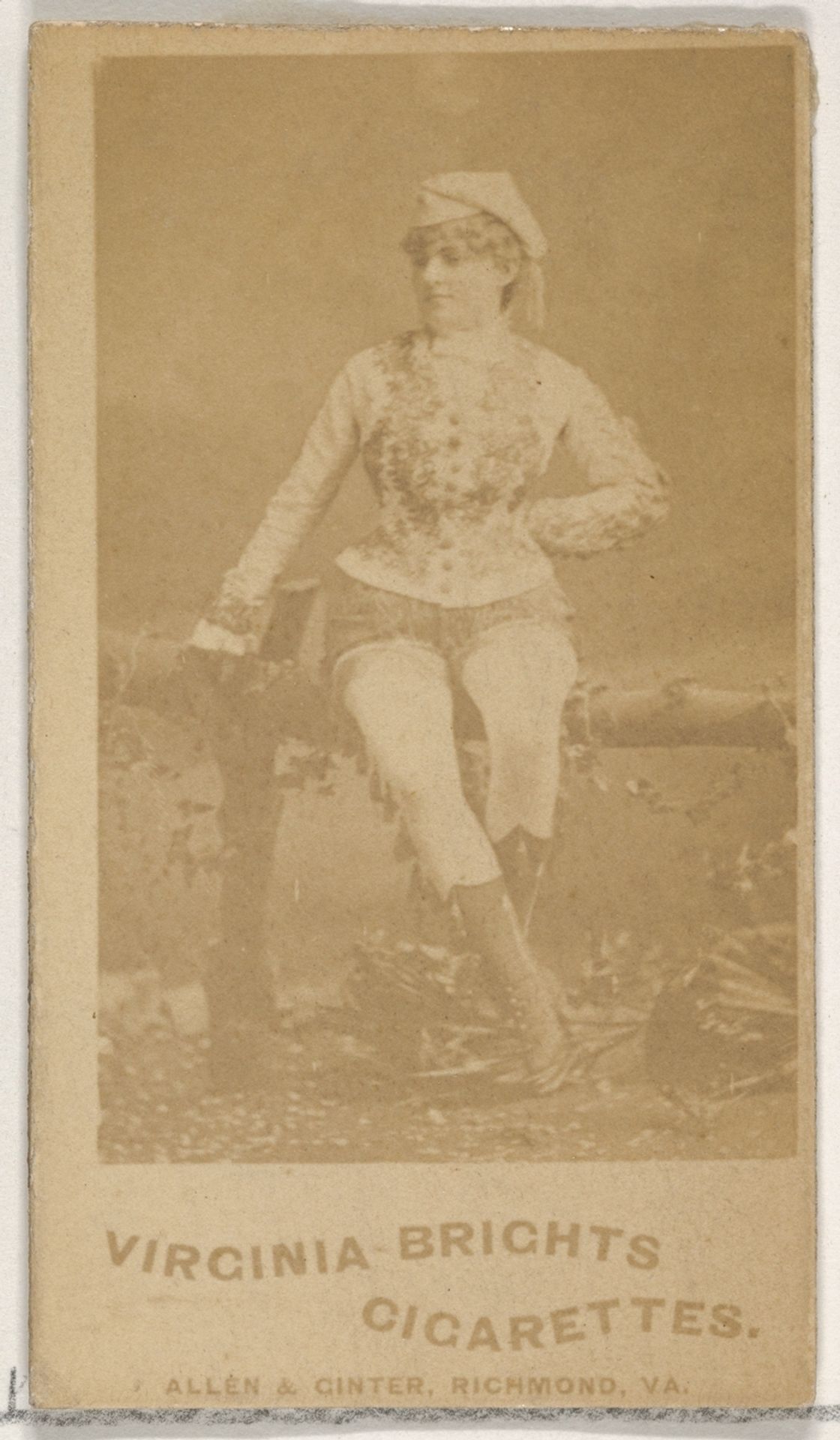 From the Actors and Actresses series (N45, Type 5) for Virginia Brights Cigarettes by Allen & Ginter
