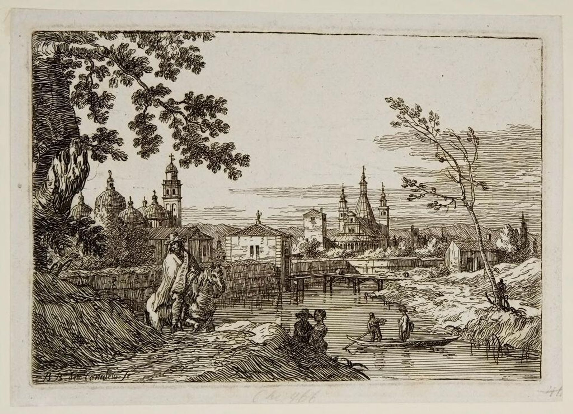 Church of Saint Giustina, Padua by Bernardo Bellotto