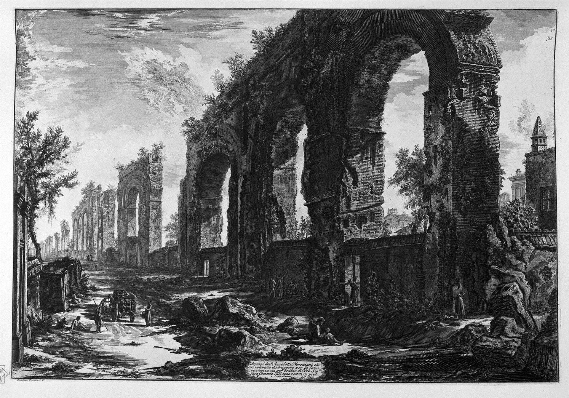 A view of the progress of the Water Castle Julia by Giovanni Battista Piranesi