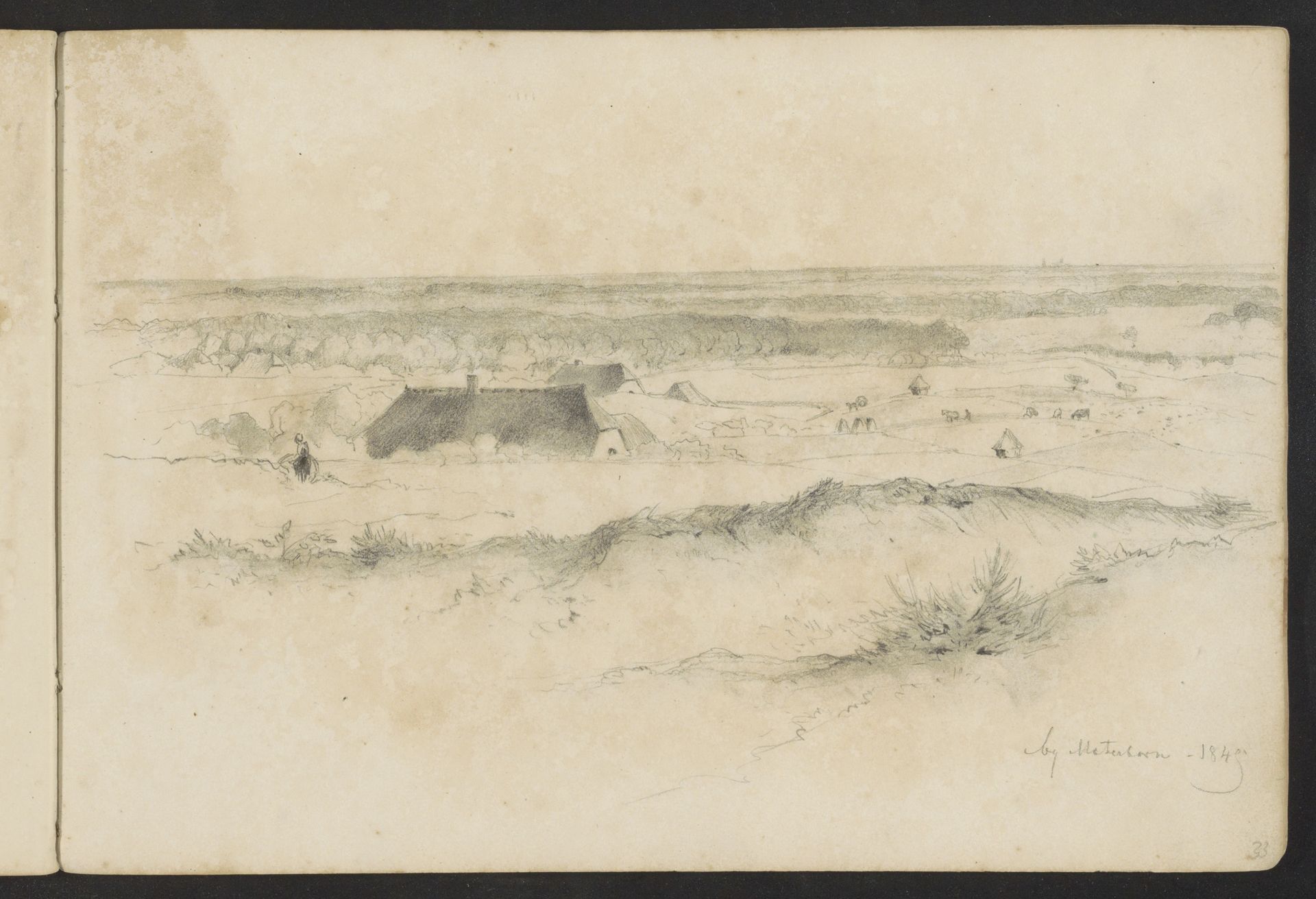 Landschap bij Materborn by Johannes Tavenraat