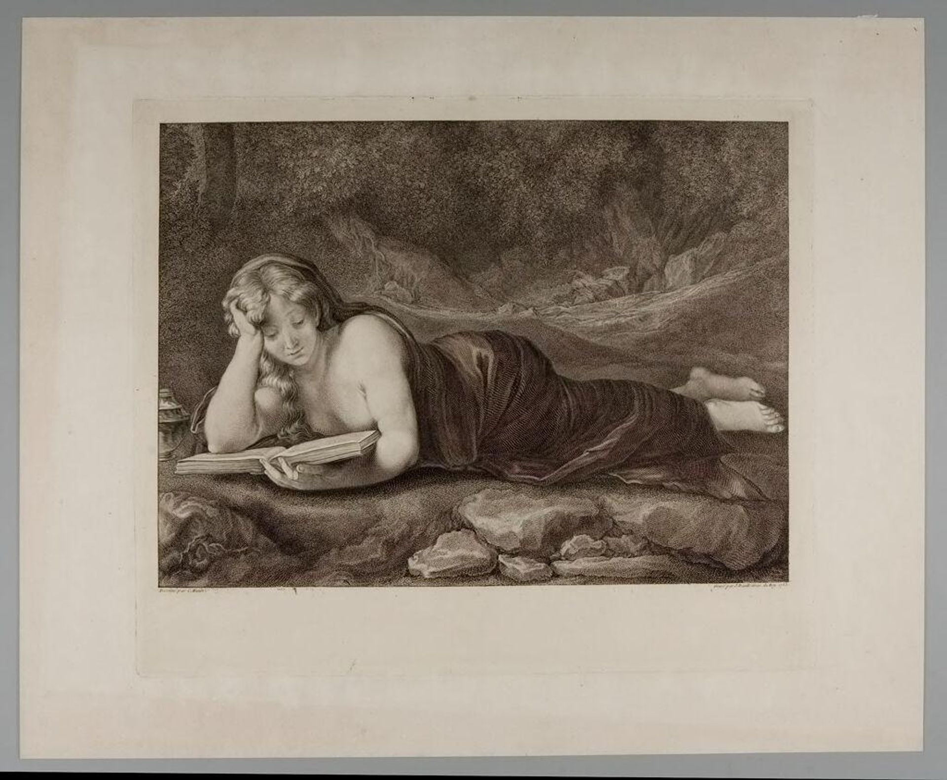 Magdalen Reading by Jean Daullé