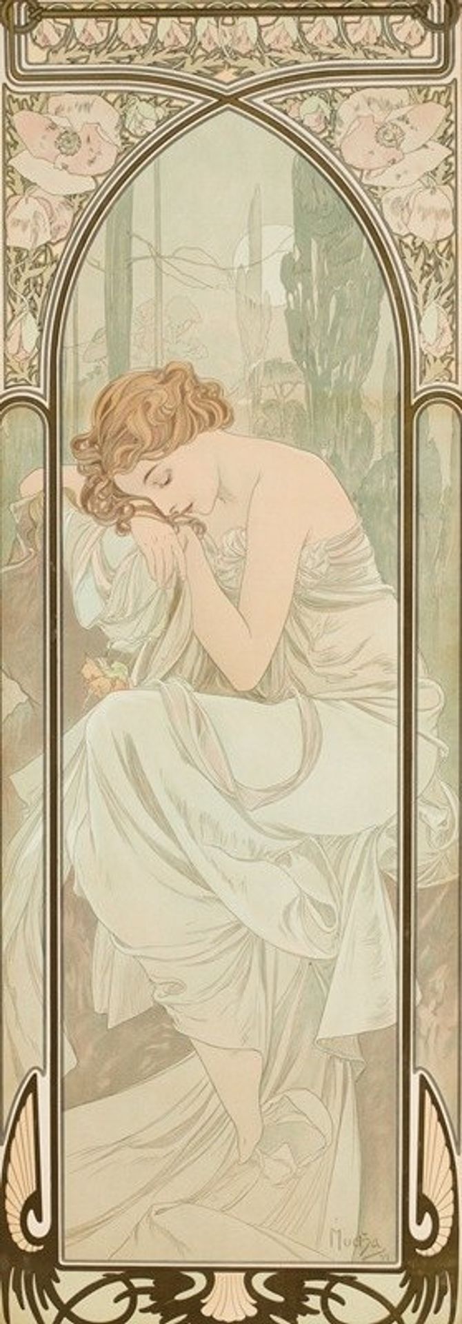 Repos de la nuit by Alphonse Mucha
