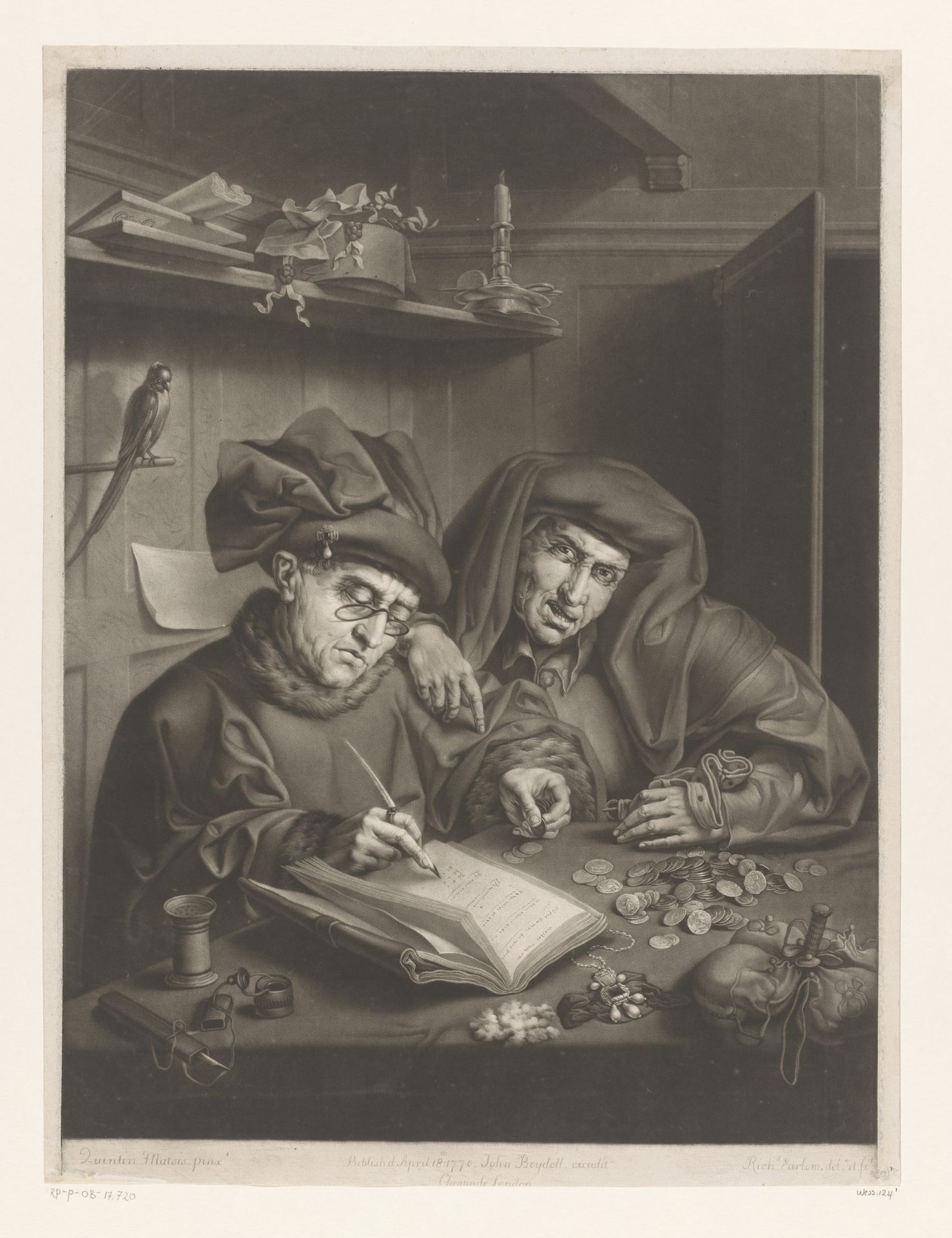Twee tollenaars by Richard Earlom