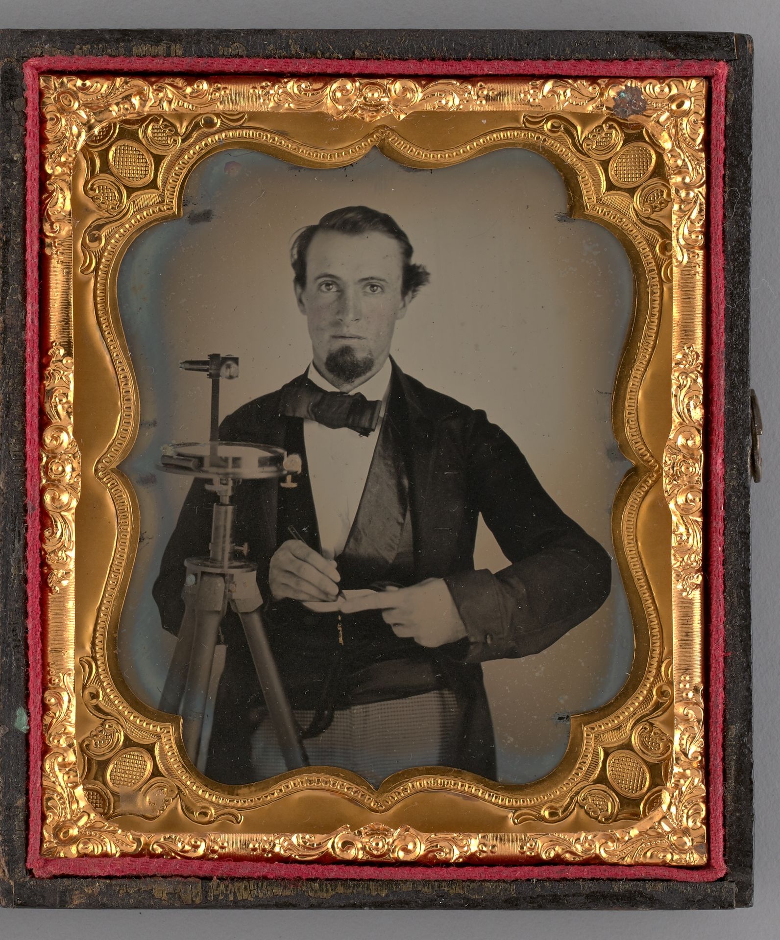 Untitled (Portrait of a Standing Man with a Sextant) by Anonymous