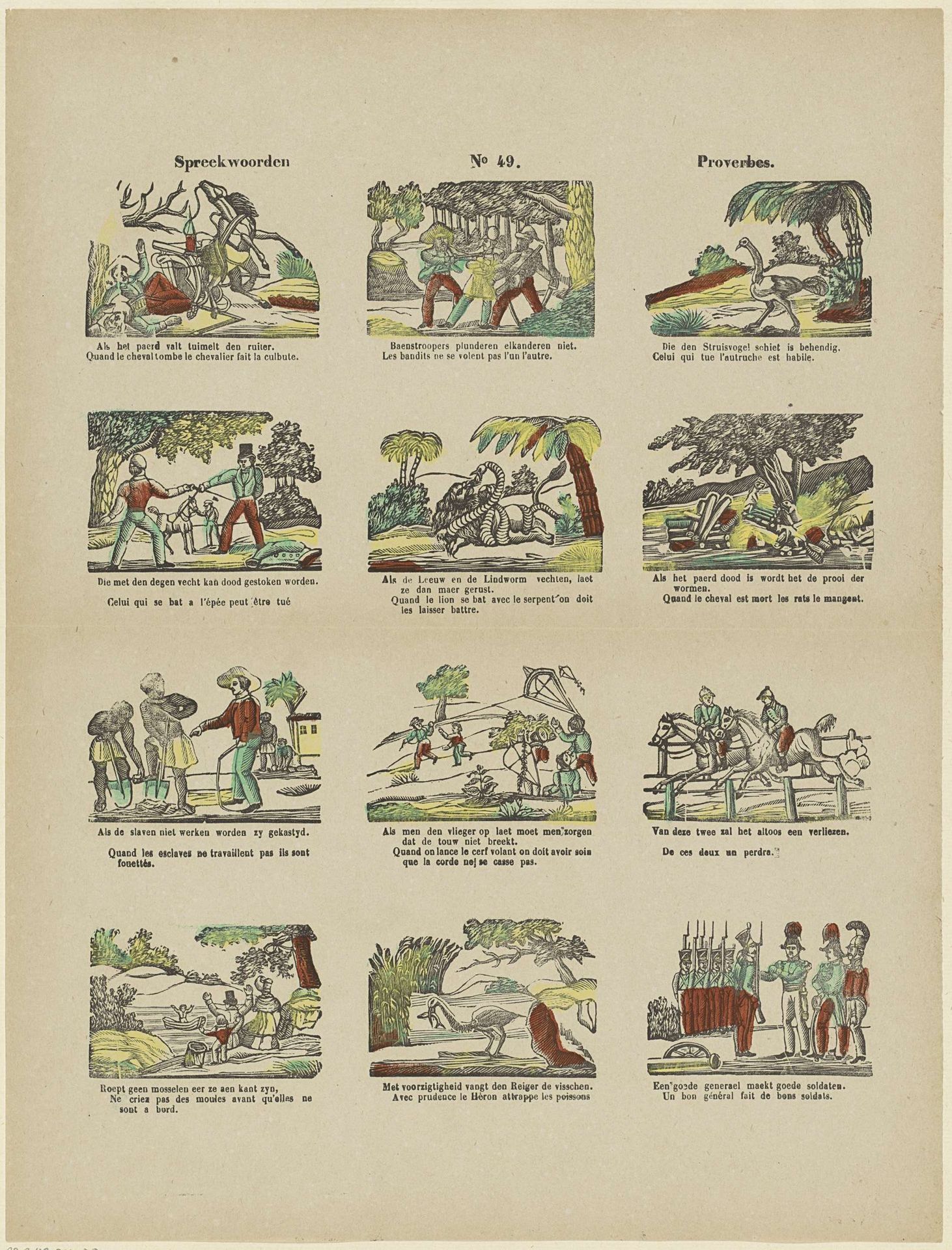 Spreekwoorden / Proverbes by Franciscus Antonius Beersmans