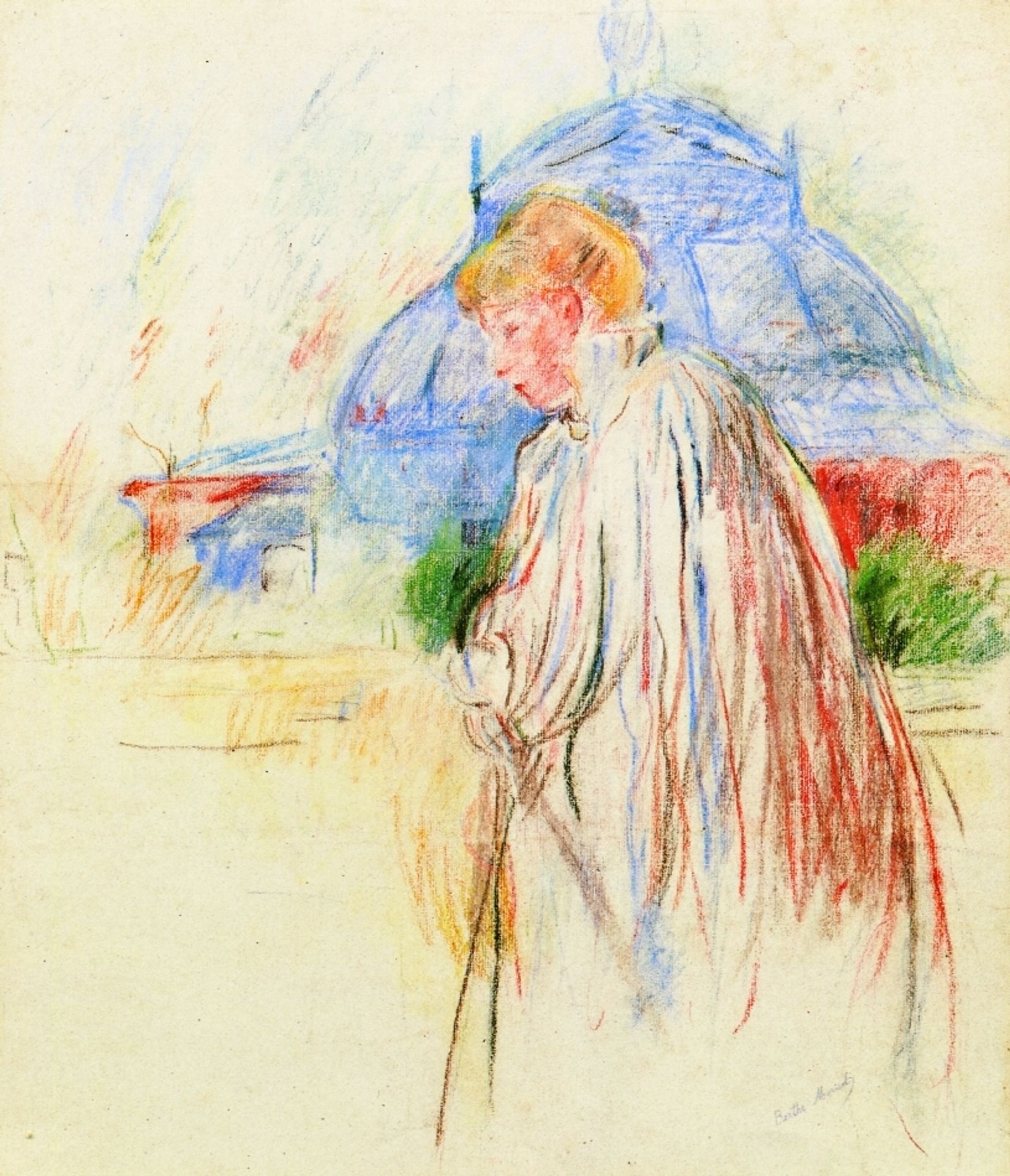 At the Exposition Palace by Berthe Morisot
