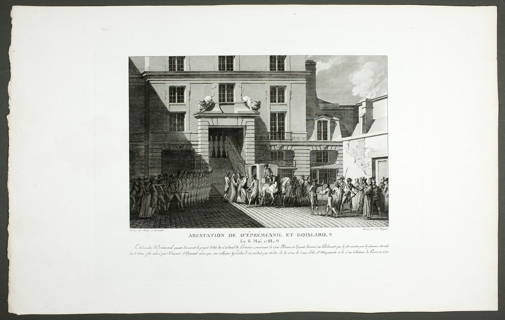 The Arrest of Éprémesnil and Goislard by Claude Niquet