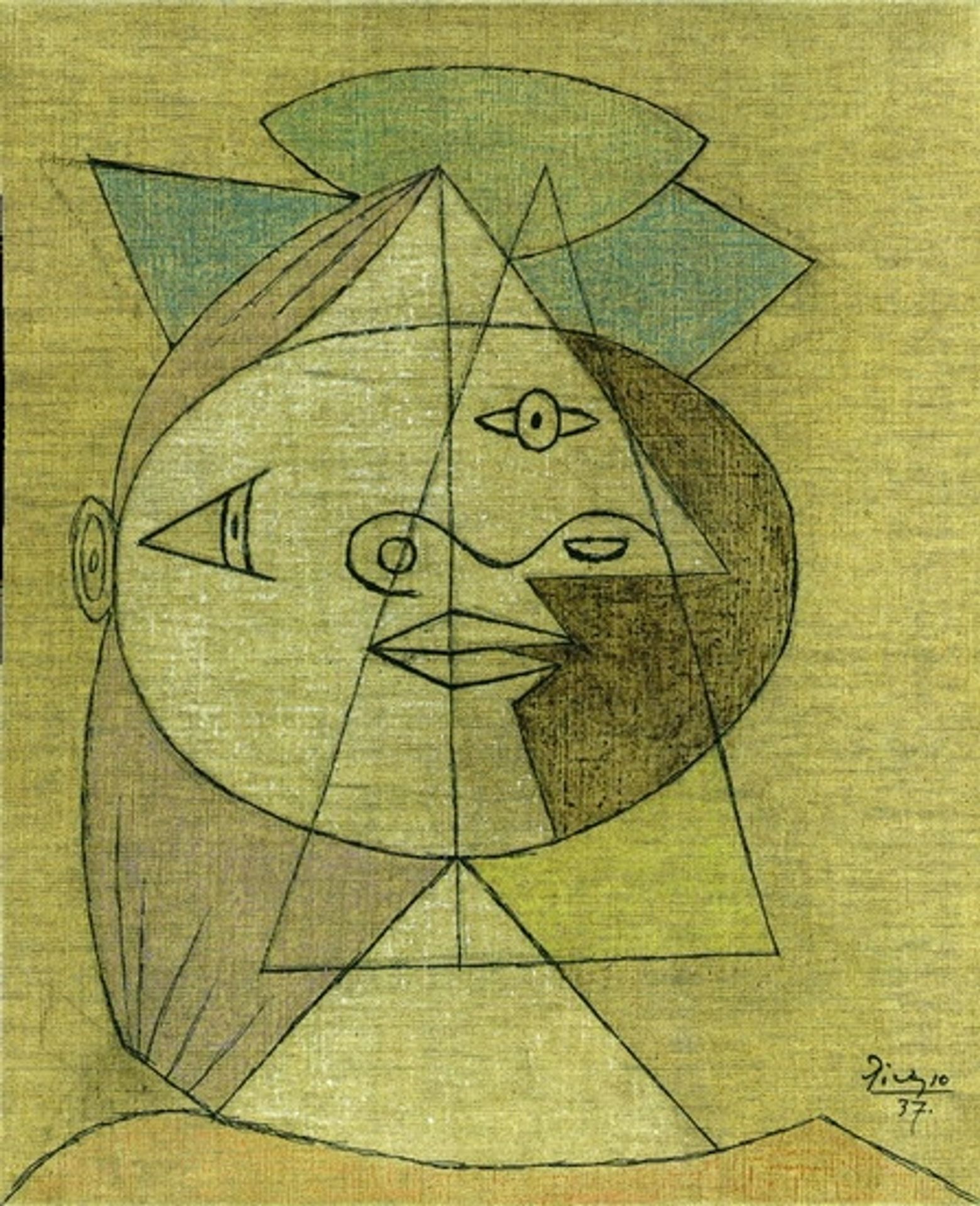 Head of a woman (Marie-Therese Walter) by Pablo Picasso