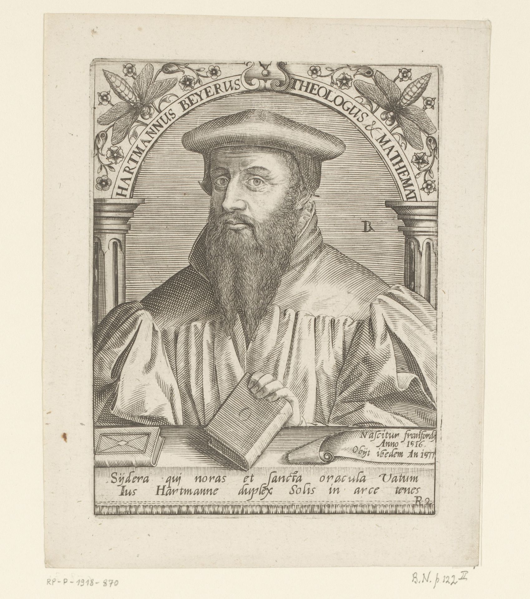 Portret van Hartmann Beyer by Robert Boissard