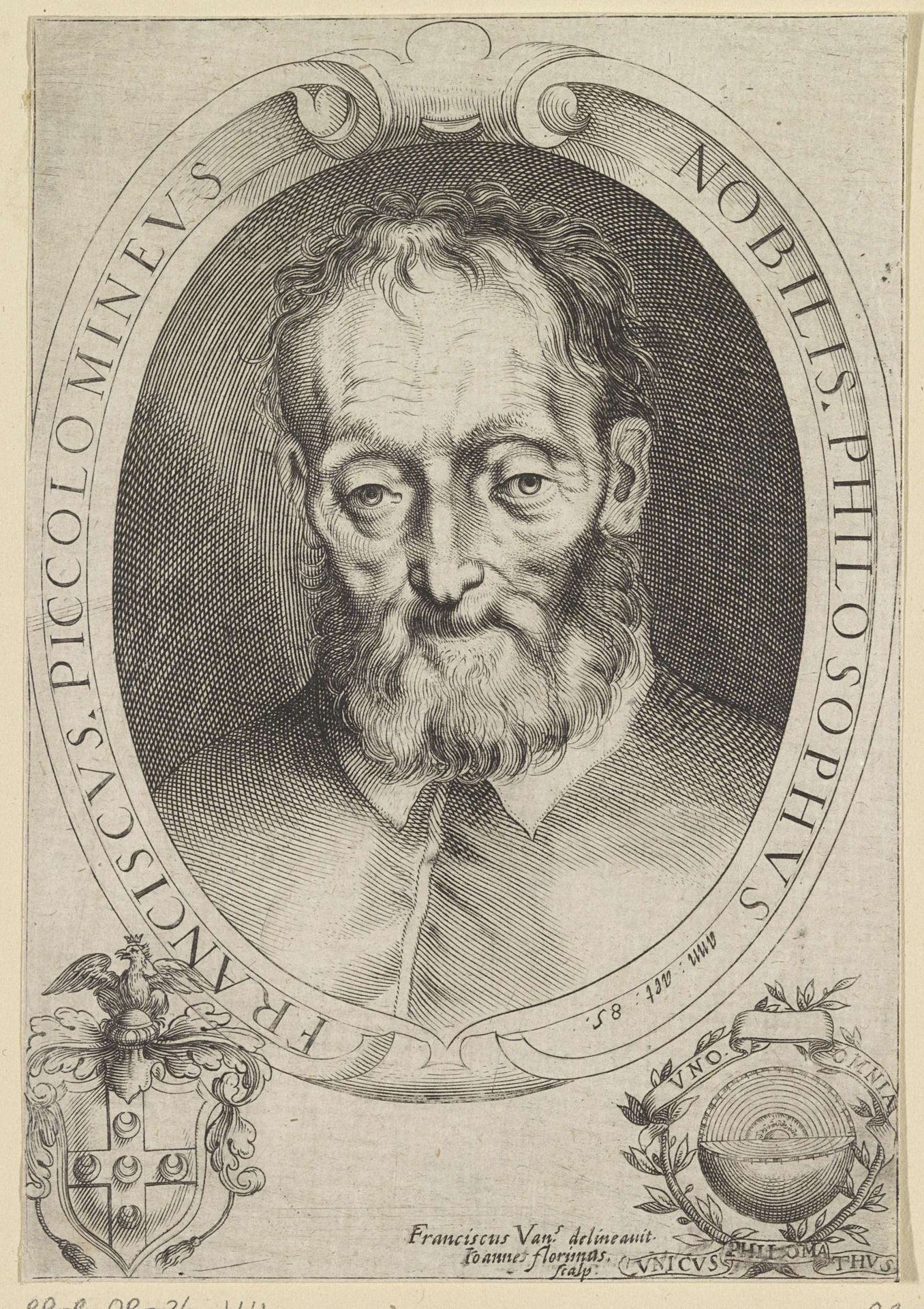 Portret van Francesco Piccolomini by Giovanni Florimi