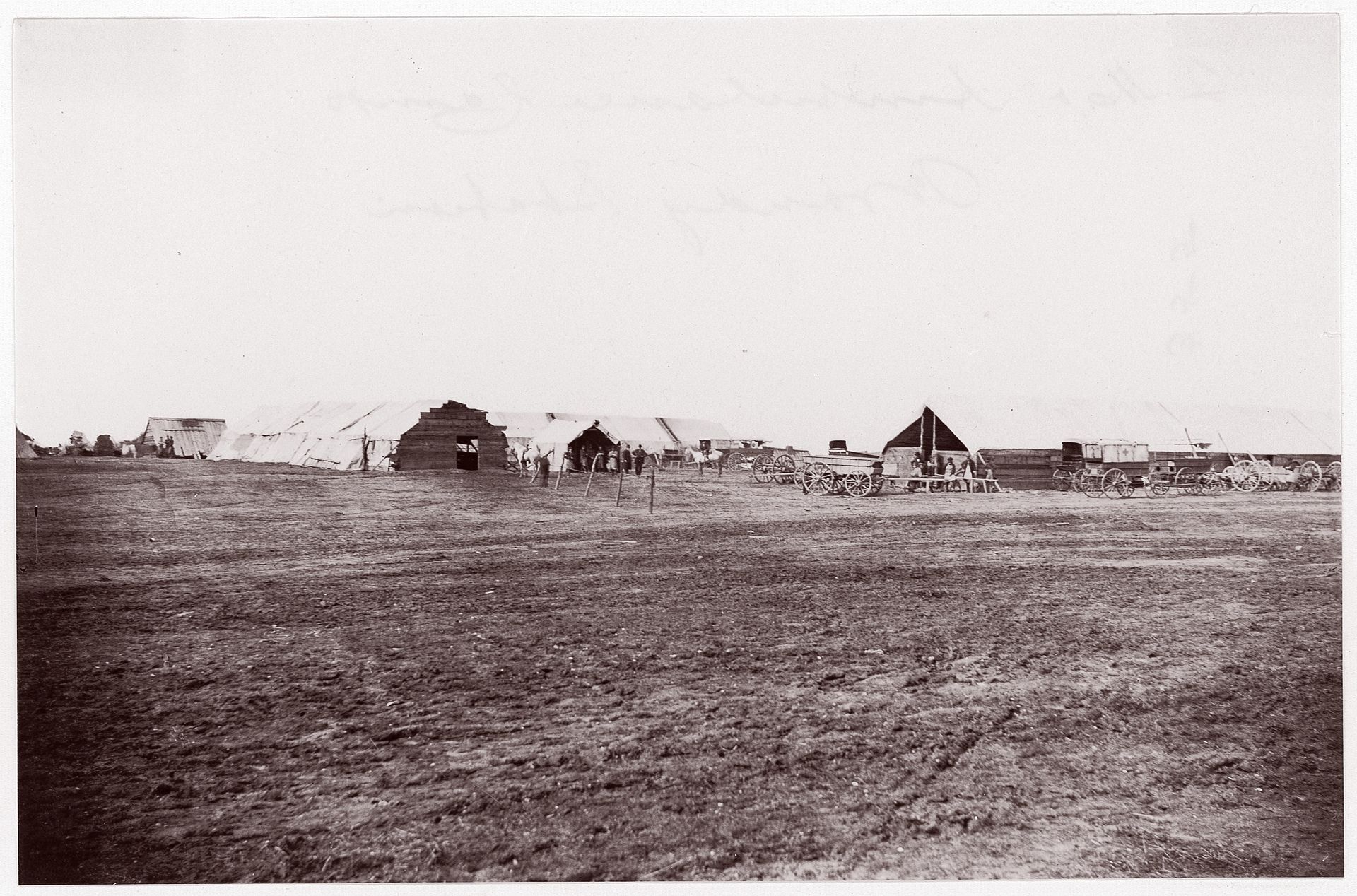 Quartermaster and Ambulance Camp, Brandy Station, Virginia by Timothy O'Sullivan
