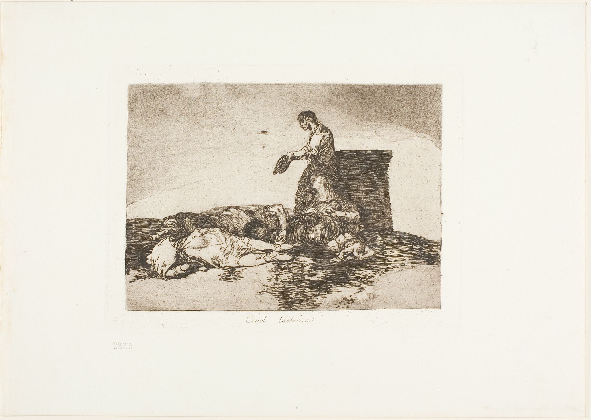 Cruel tale of woe!, plate 48 from The Disasters of War by Francisco de Goya