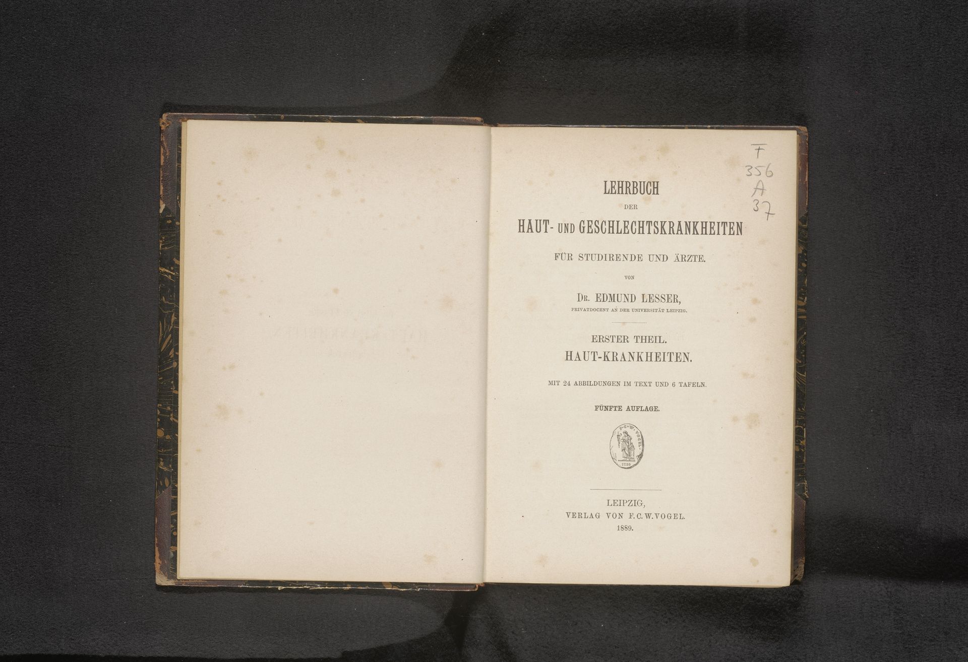 Lehrbuch der Haut- und Geschlechtskrankheiten für Studirende und Ärzte by Edmund Lesser