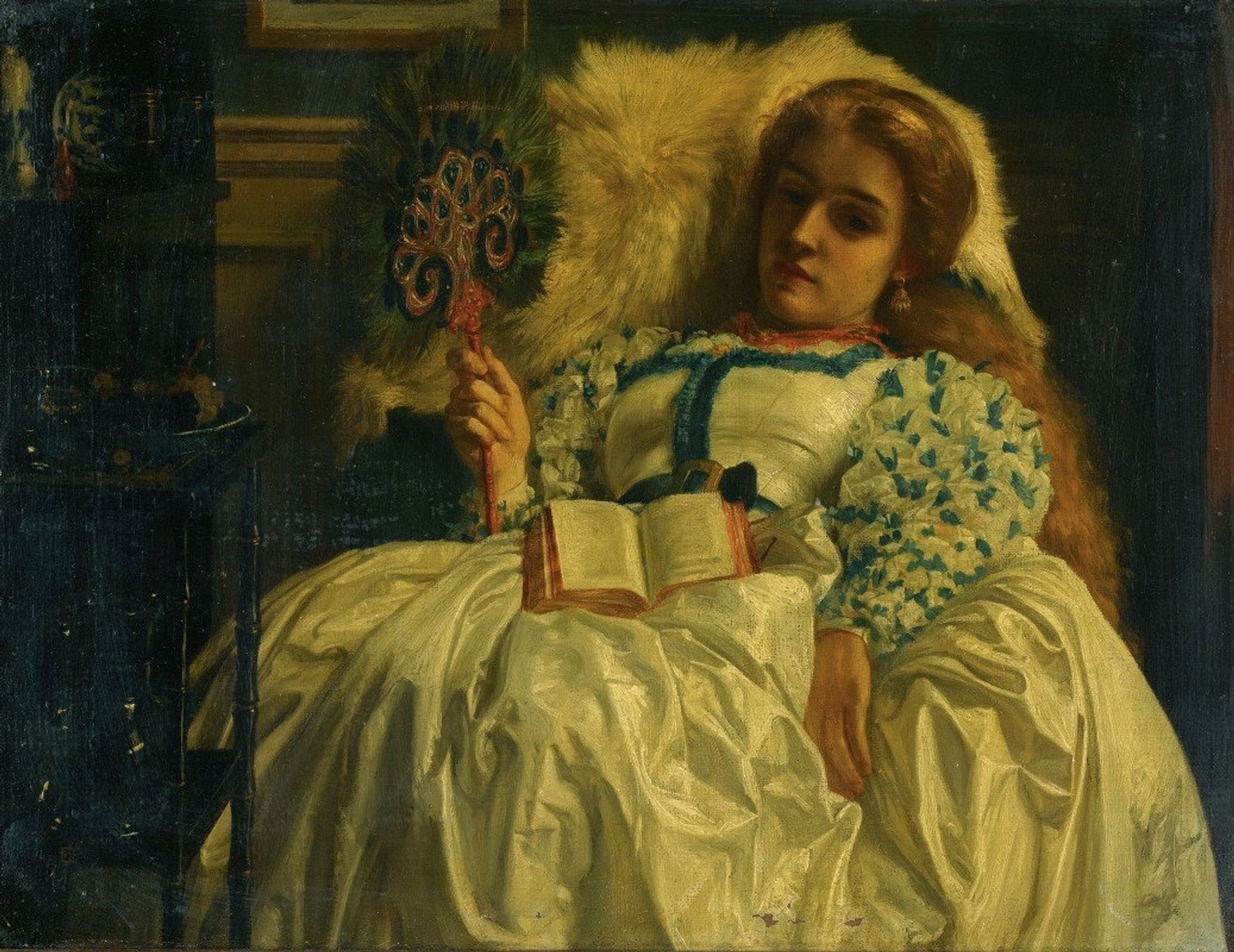 The Peacock Fan by Edward John Poynter