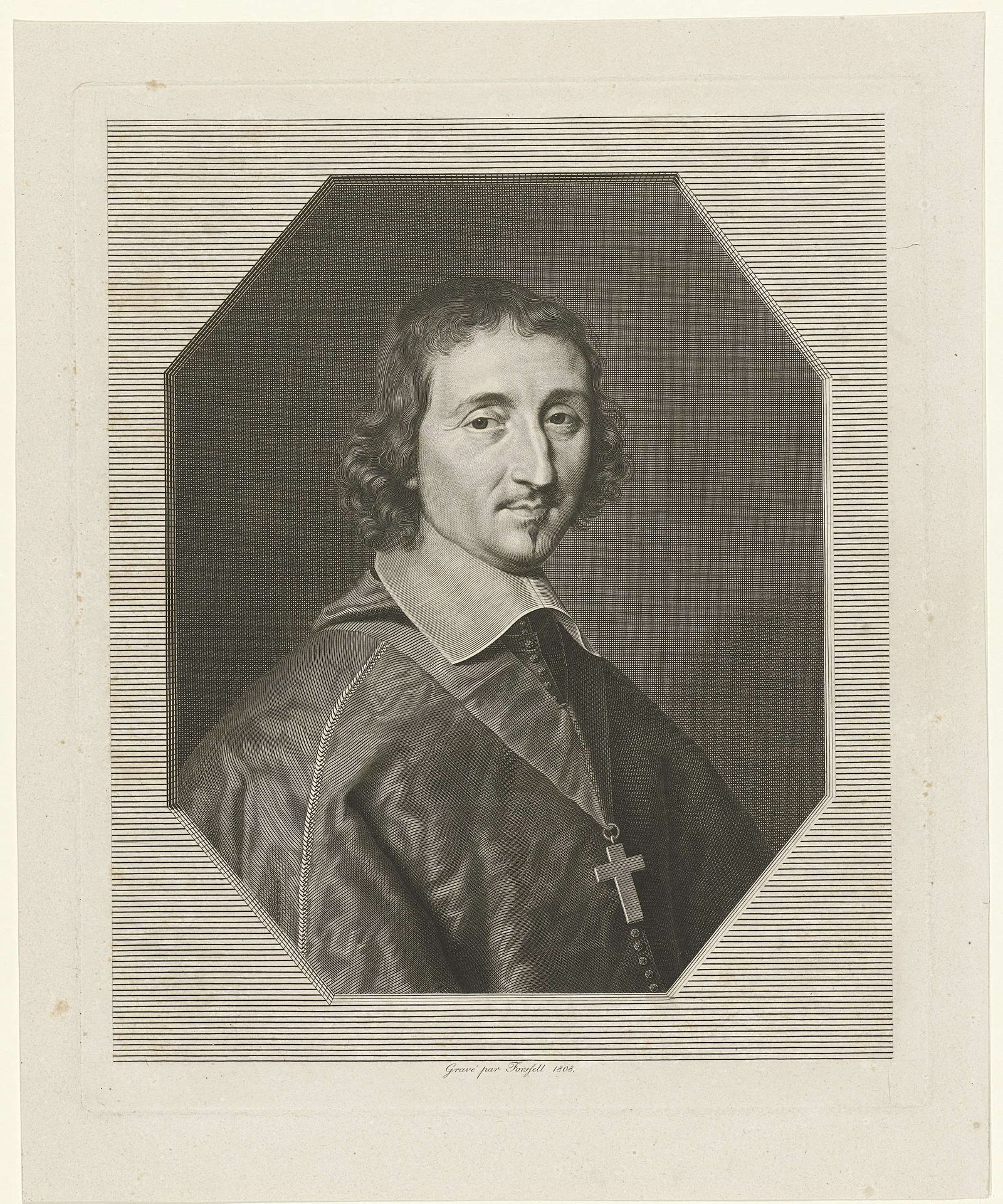 Portret van Ferdinand de Neufville by Christian Forssell
