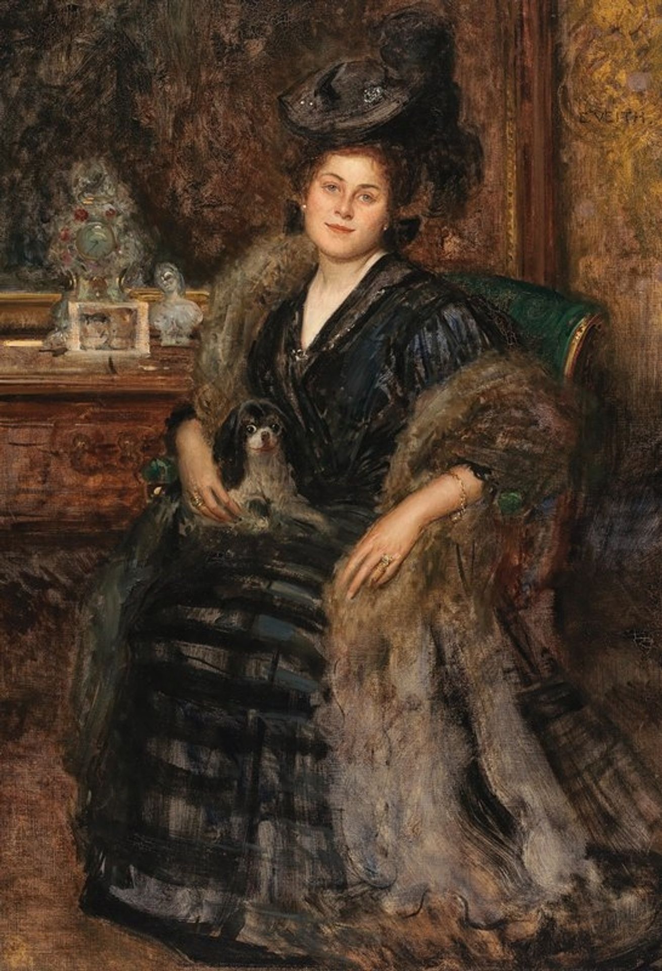 Portrait of His Wife Berta by Eduard Veith