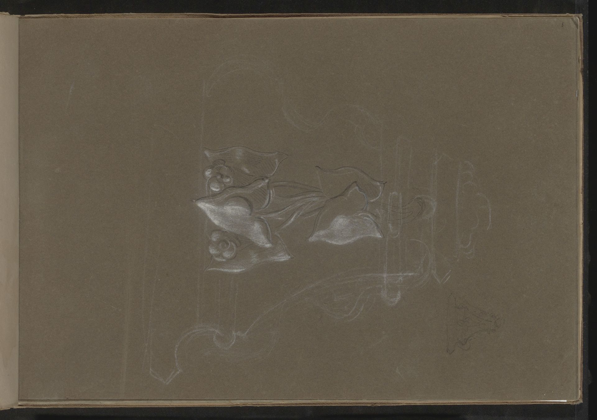 Kapiteel met bladmotief by Pierre Joseph Hubert Cuypers