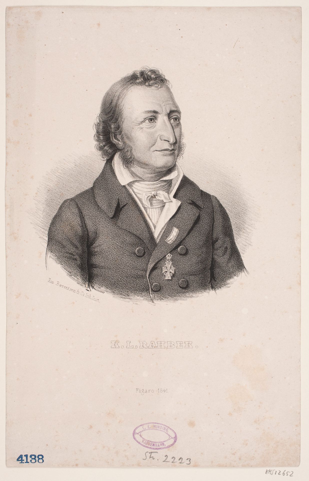K. L. Rahbek by Anonymous