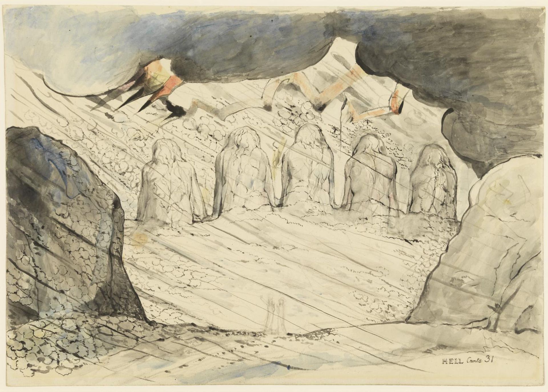 The Primaeval Giants Sunk in the Soil by William Blake