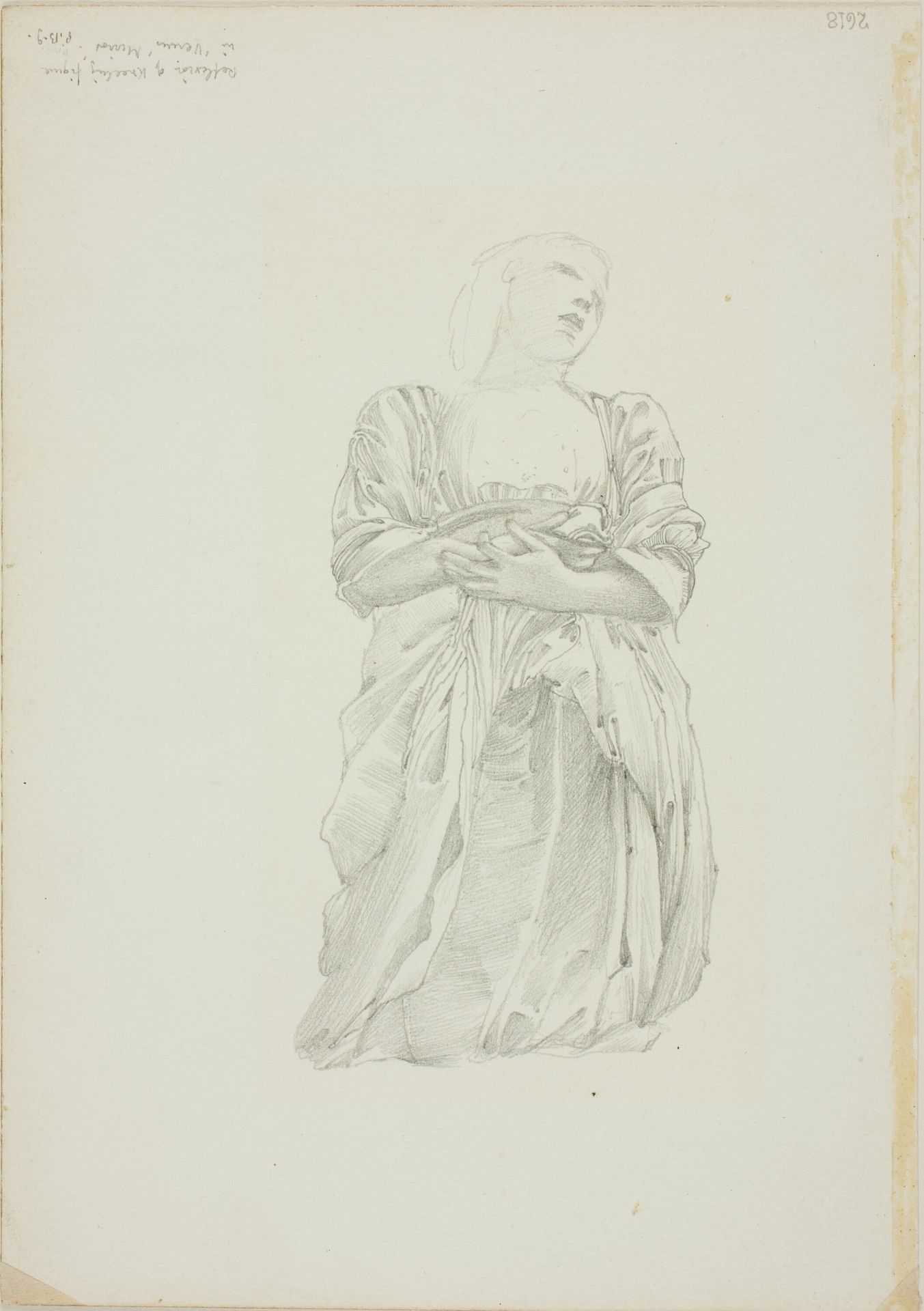 Reflection of Kneeling Female Figure, study for The Mirror of Venus by Edward Burne-Jones