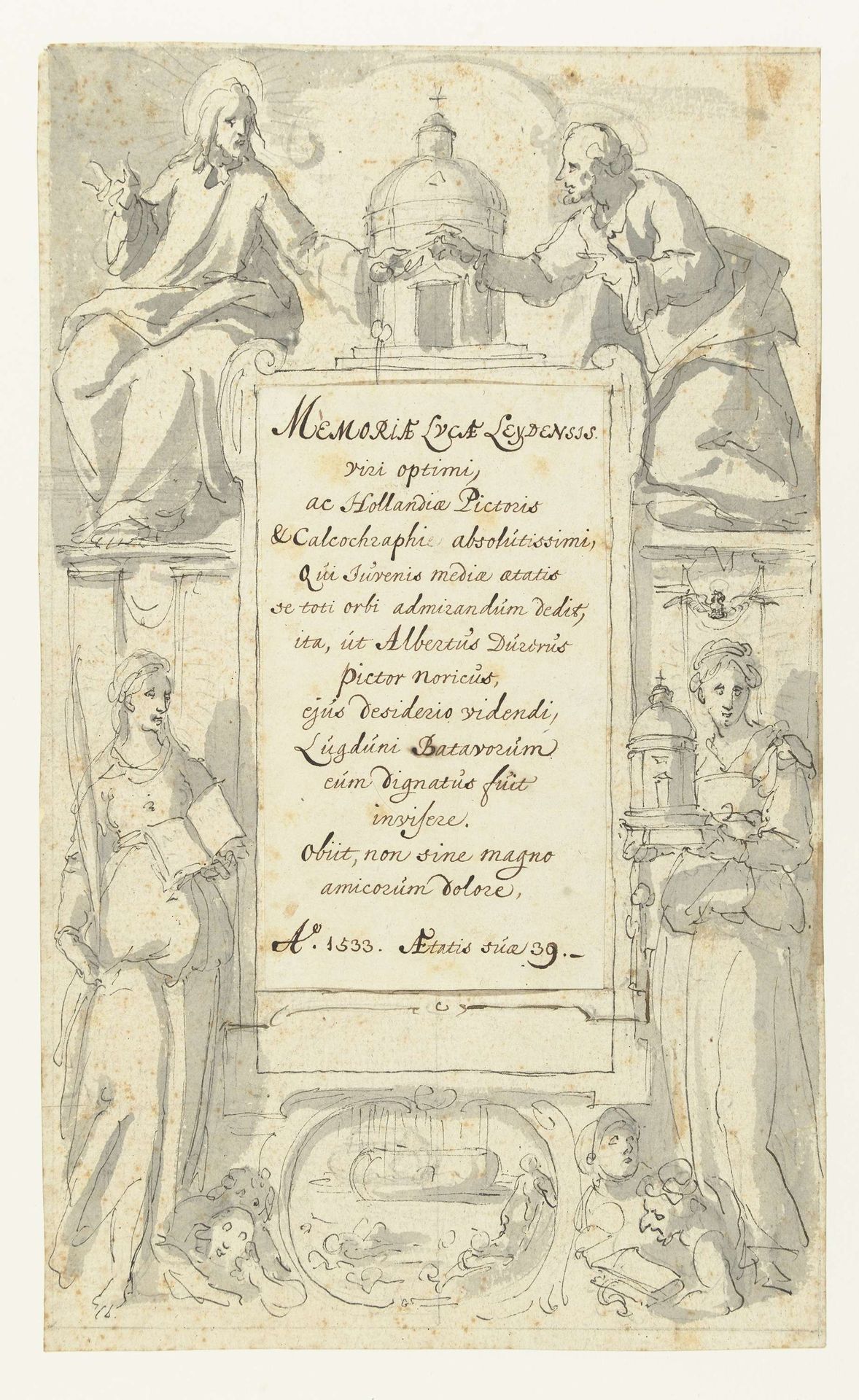 Dedicatie behorend bij Lucas van Leyden collectie by Anonymous