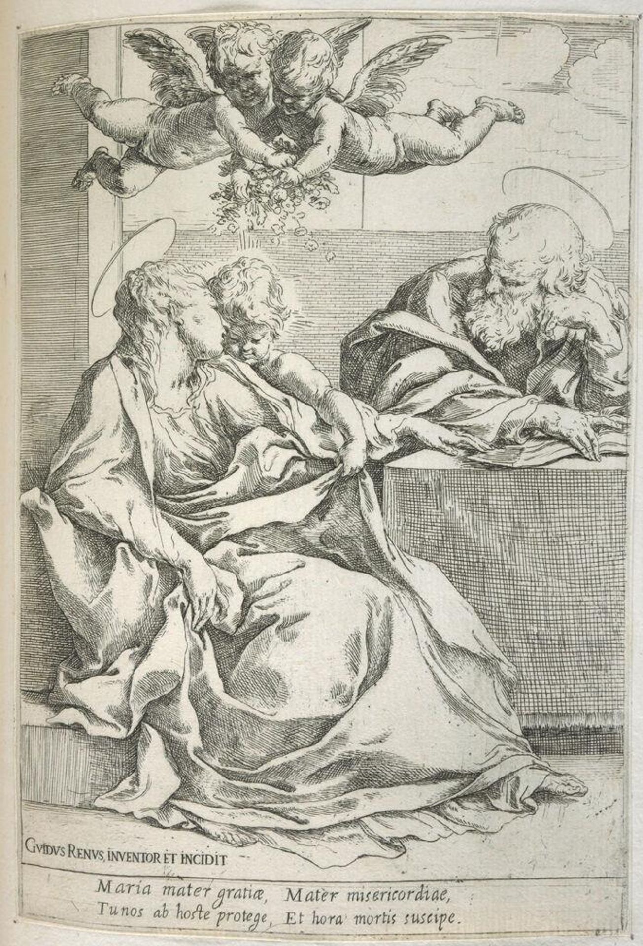 The Holy Family with Two Angels by Guido Reni