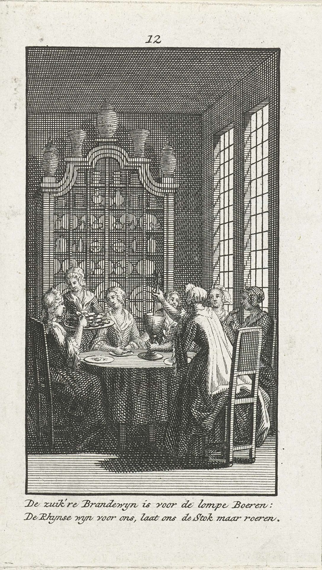 Vrouwen op kraamvisite by Jan Caspar Philips