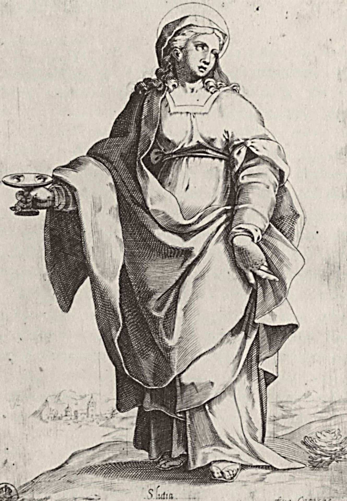 St. Lucia, from the episode "Holy Women" by Agostino Carracci