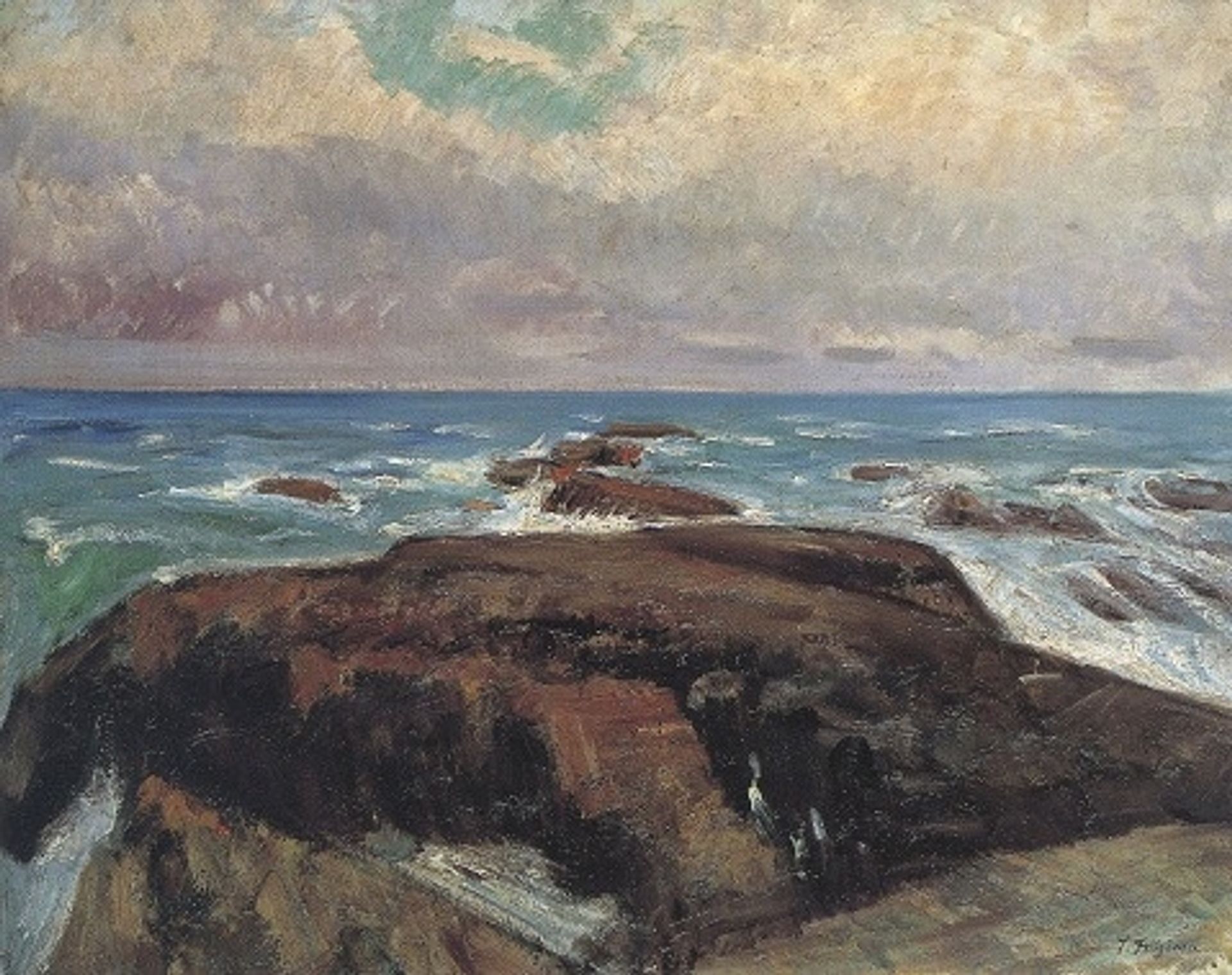 Oarai Coast by Fujishima Takeji