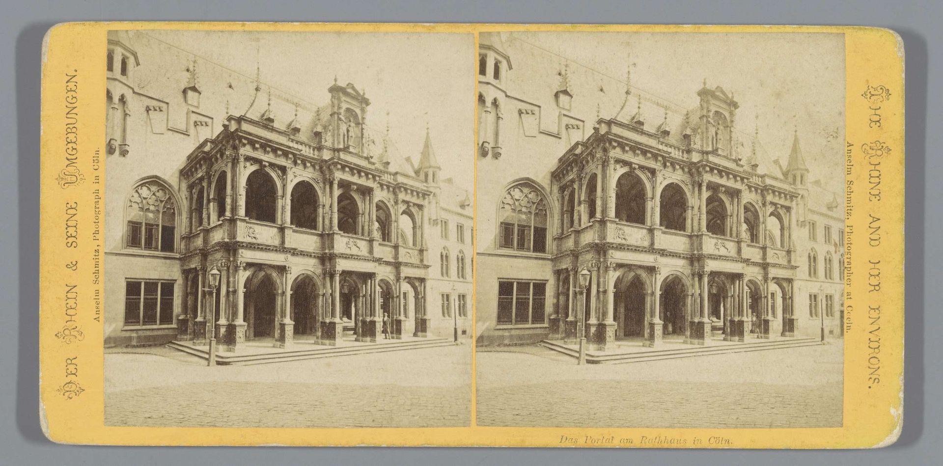 Toegangsportaal van het Stadhuis van Keulen by Anselm Schmitz