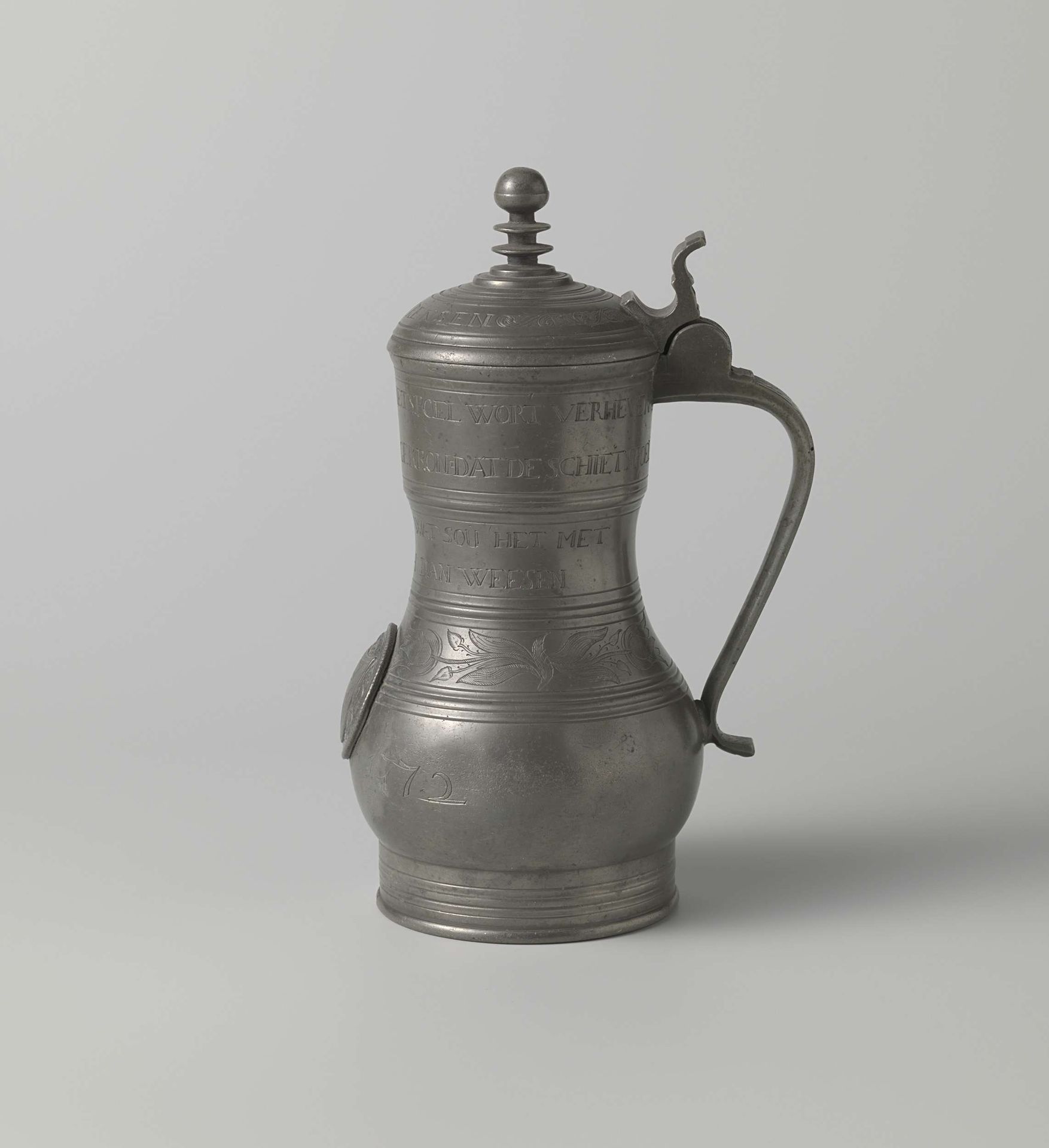 Gildekan van tin voor het werversgilde by Matthijs van Ooyen