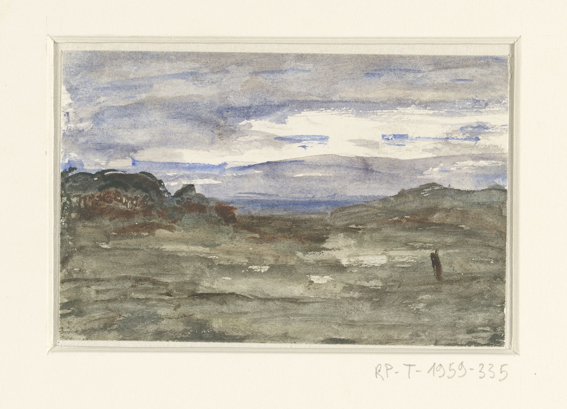 Landschap by Sientje Mesdag-van Houten