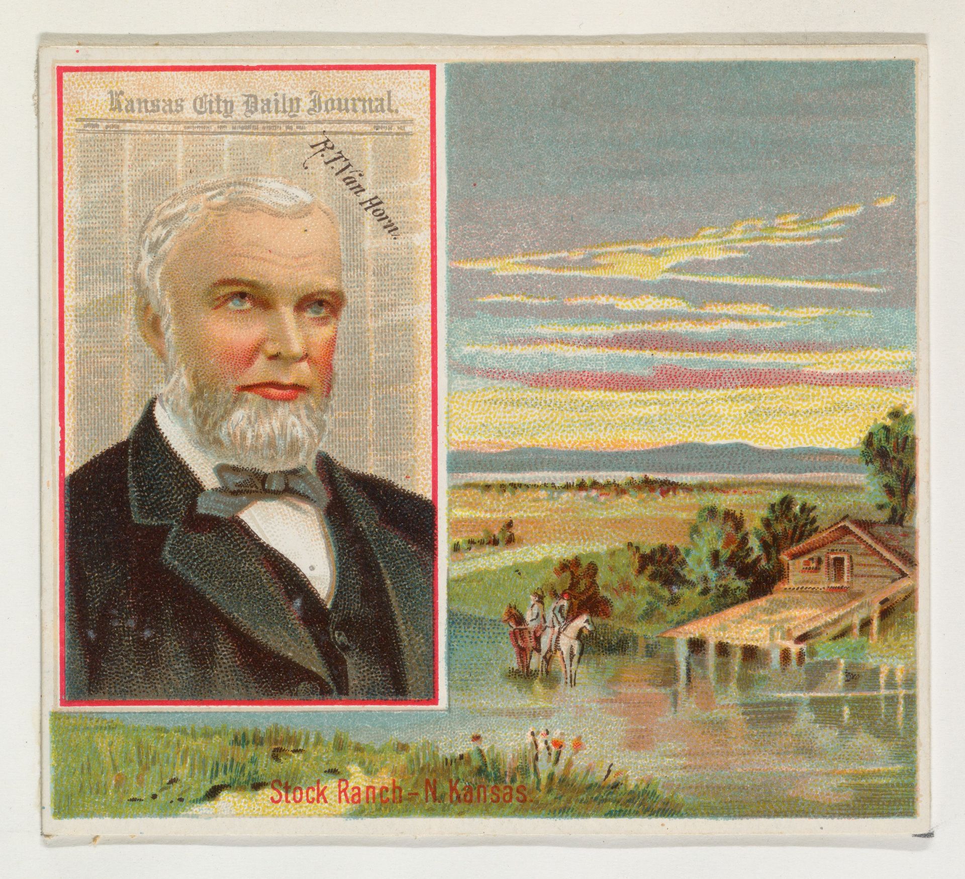 R. T. Van Horn, Kansas City Daily Journal, from the American Editors series (N35) for Allen & Ginter Cigarettes by Allen & Ginter