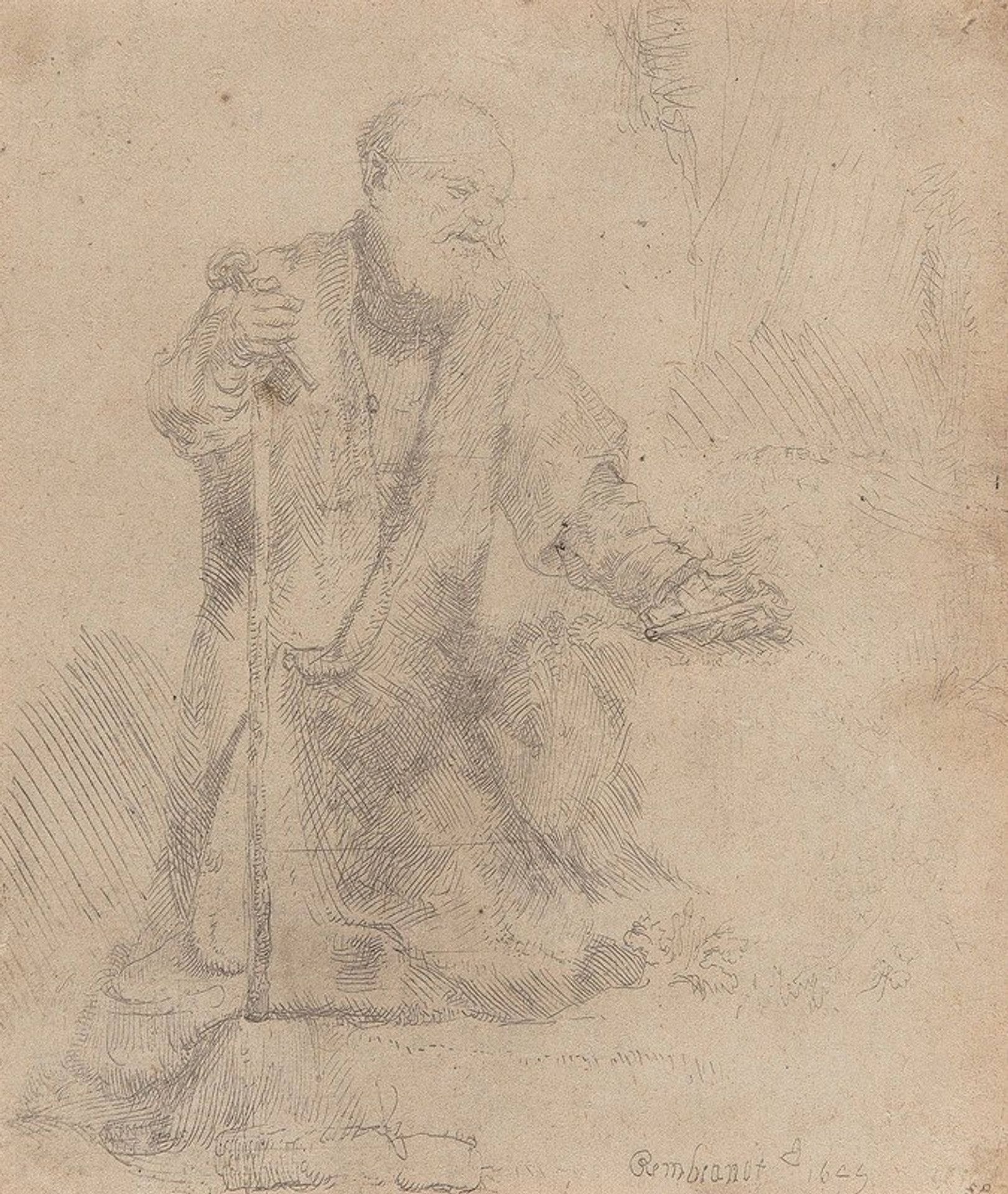 St. Peter in penitence by Rembrandt van Rijn
