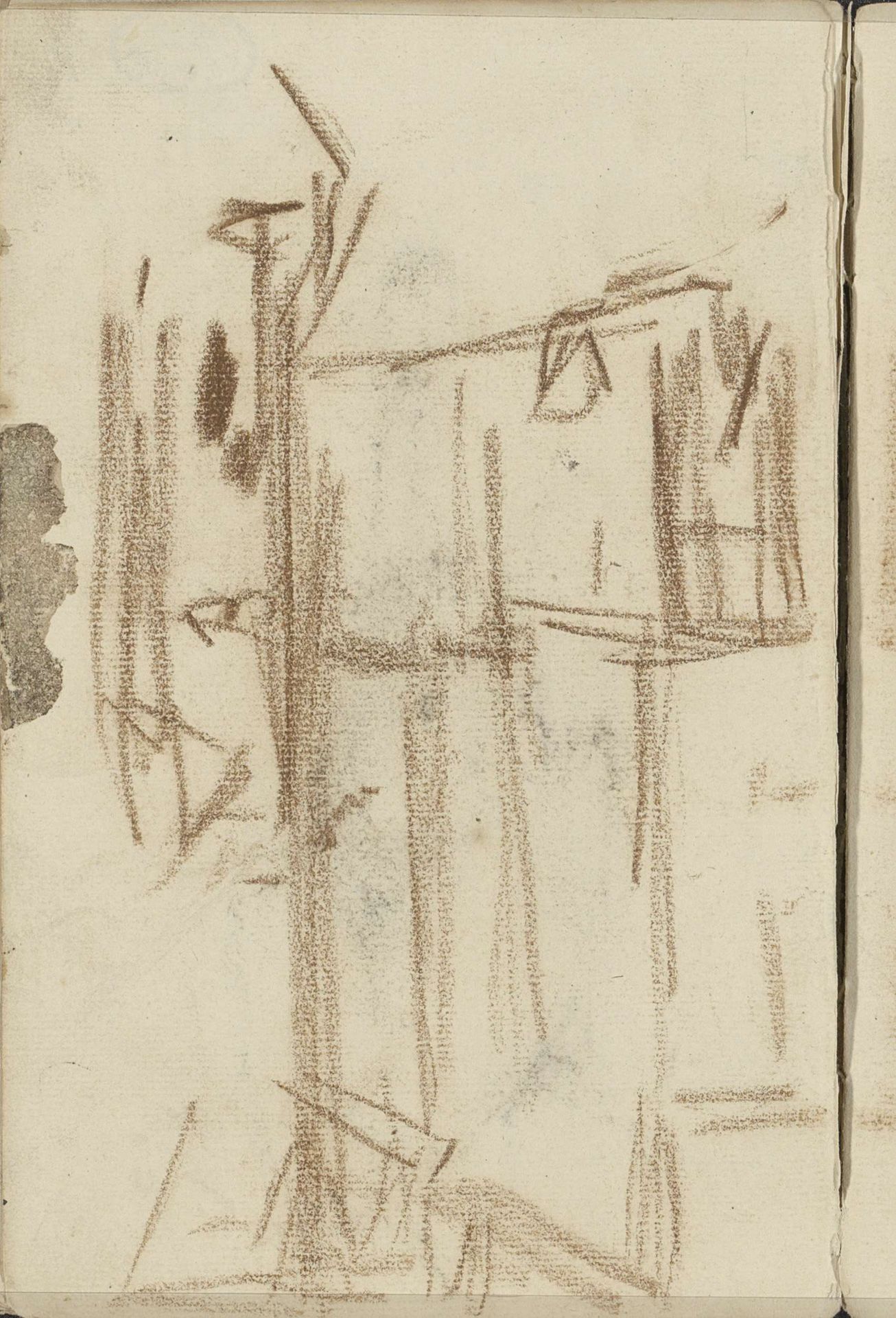 Stadsgezicht, mogelijk Amsterdam by George Hendrik Breitner